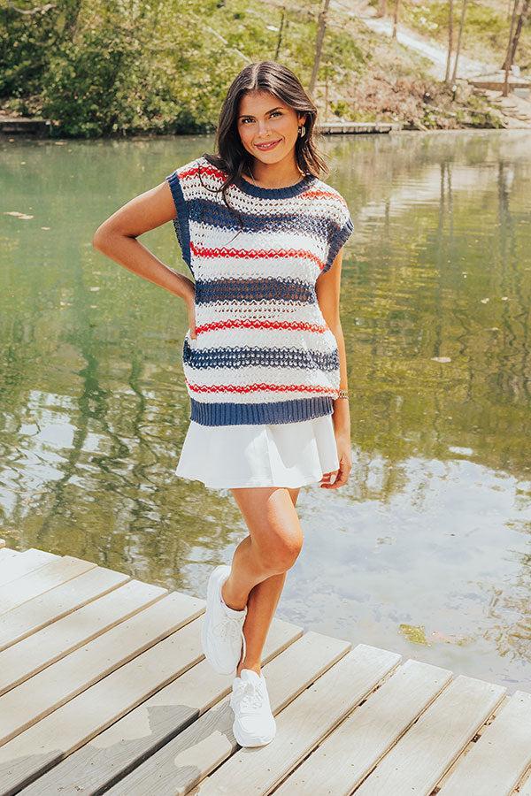 Lake Days Knit Stripe Top Product Image