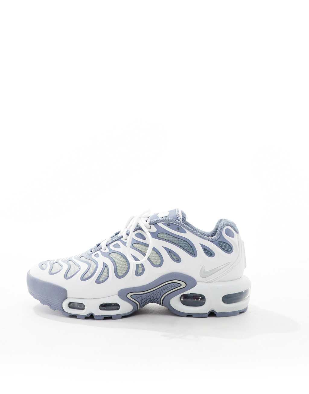 Nike Air Max Plus Drift sneakers in white and silver Product Image