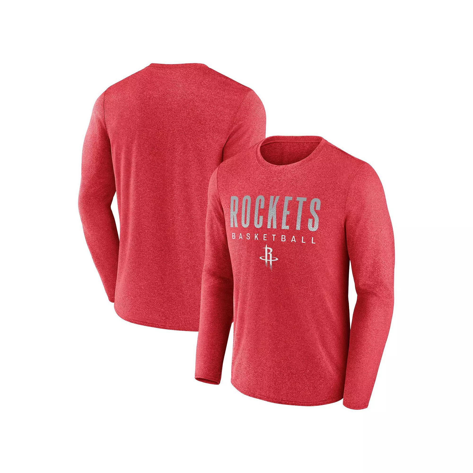 Men's Fanatics Branded Heathered Charcoal Phoenix Suns Where Legends Play Iconic Practice Long Sleeve T-Shirt,  Product Image