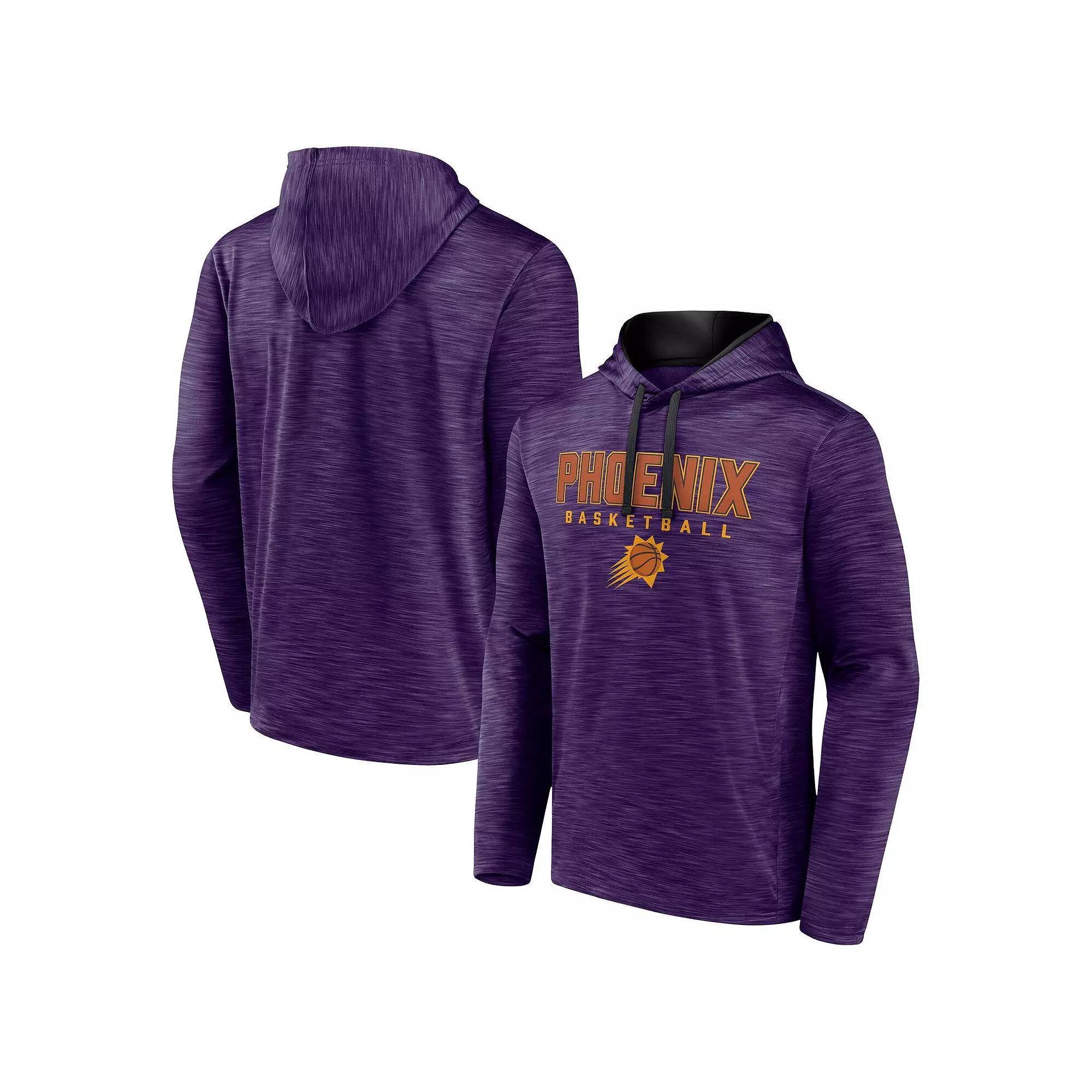 Men's Fanatics Branded Heather Purple Phoenix Suns Fast Break Pullover Hoodie, Size: Small, Phx Purple Product Image