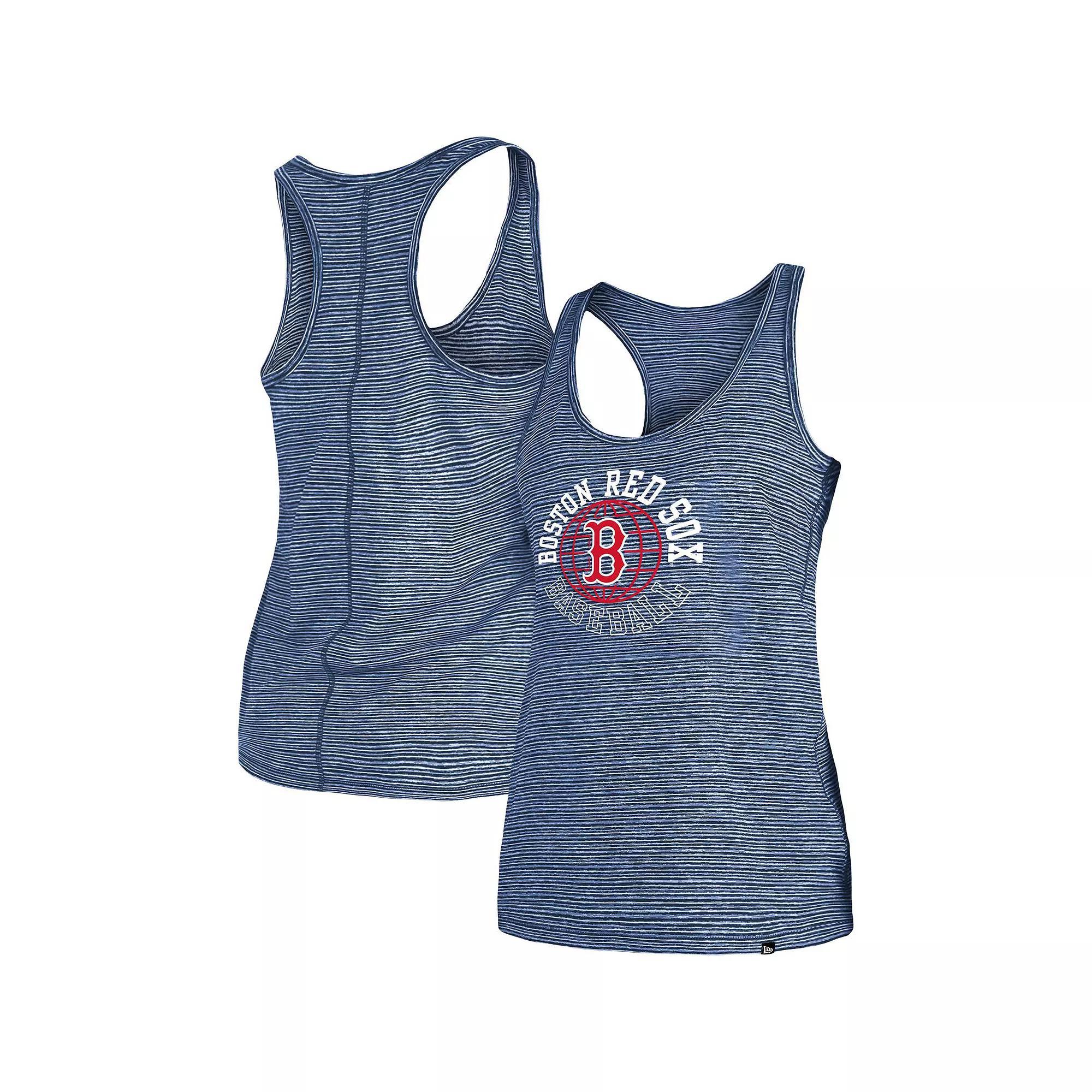 Women's New Era Navy Boston Red Sox Active Racerback Tank Top, Size: Small, Blue Product Image