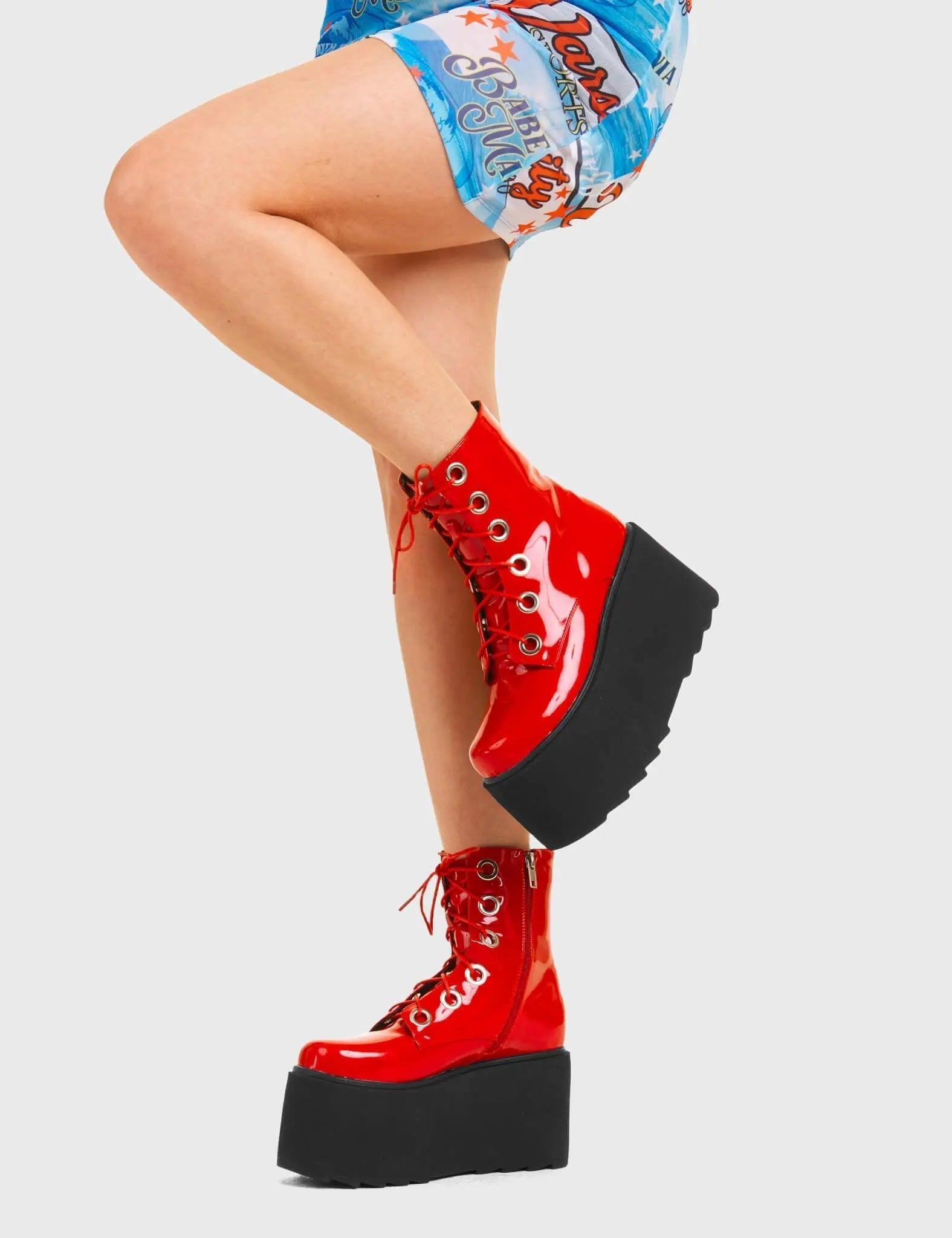 Renegade Chunky Platform Ankle Boots Product Image