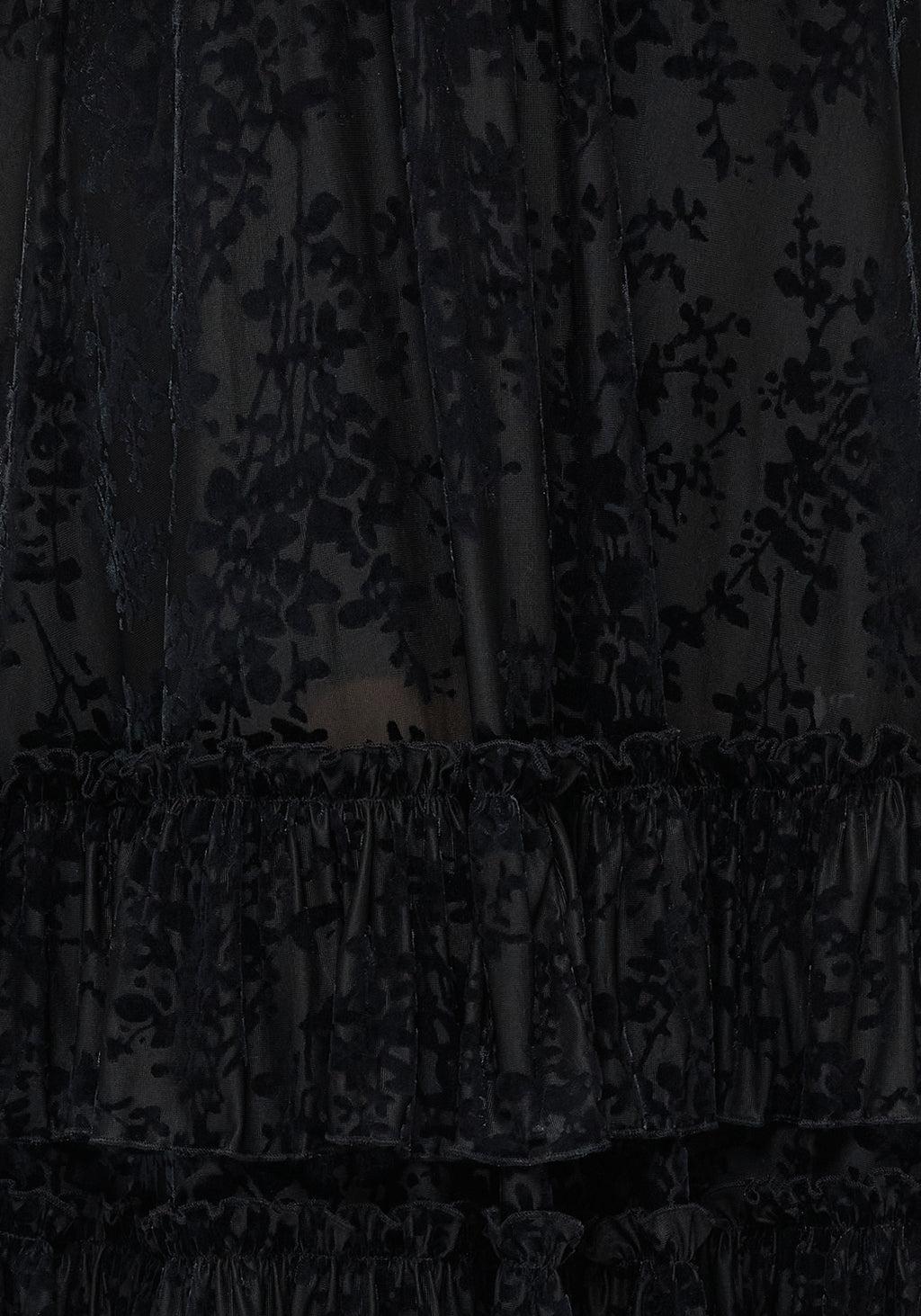 Lilias Devoré Tiered Maxi Dress Product Image