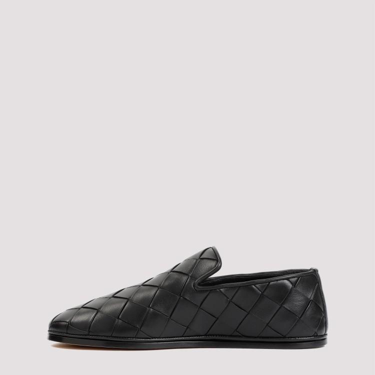 Sunday Black Nappa Lamb Leather Slippers Product Image