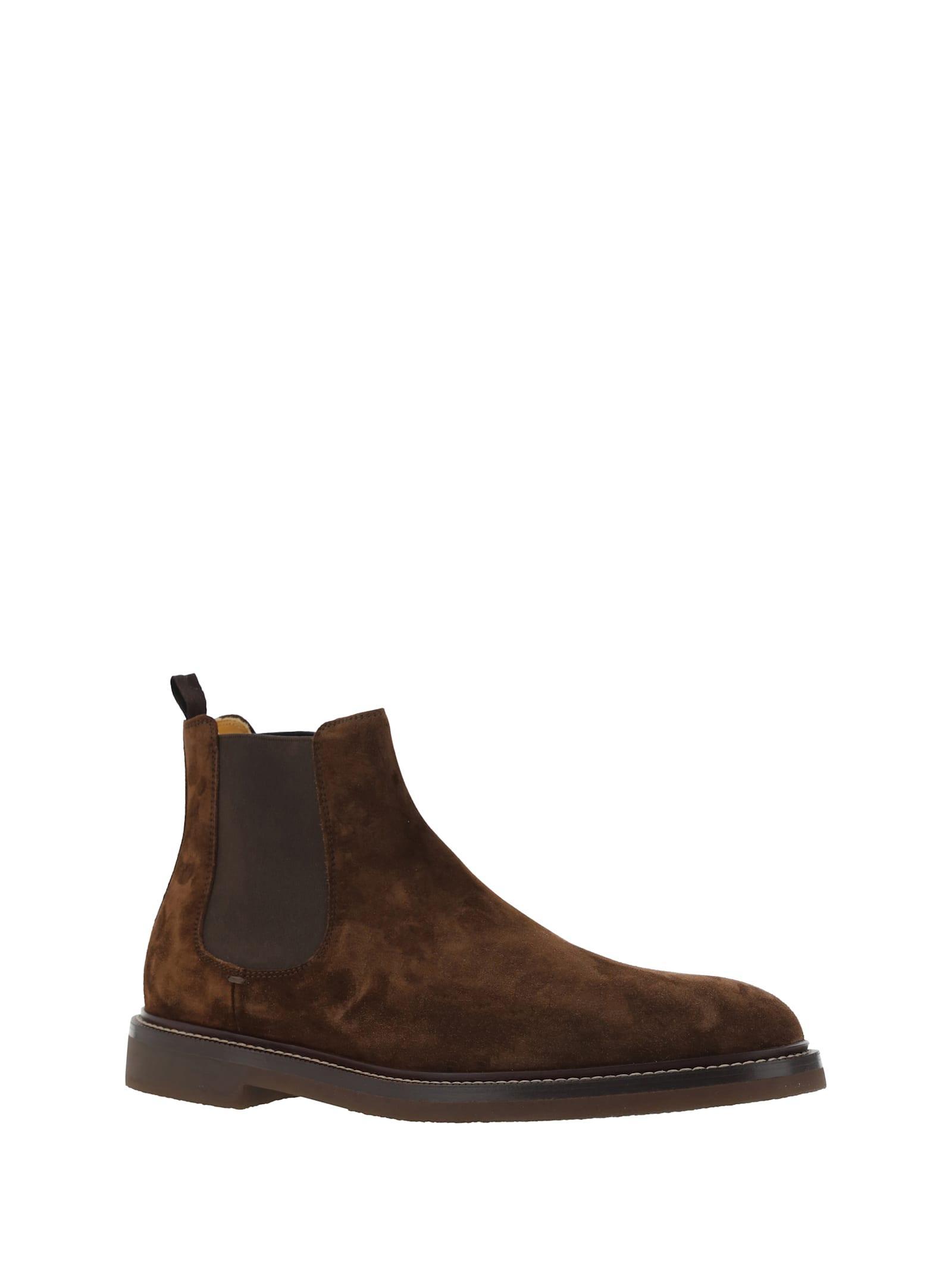 BRUNELLO CUCINELLI Ankle Boots In Mustang Product Image