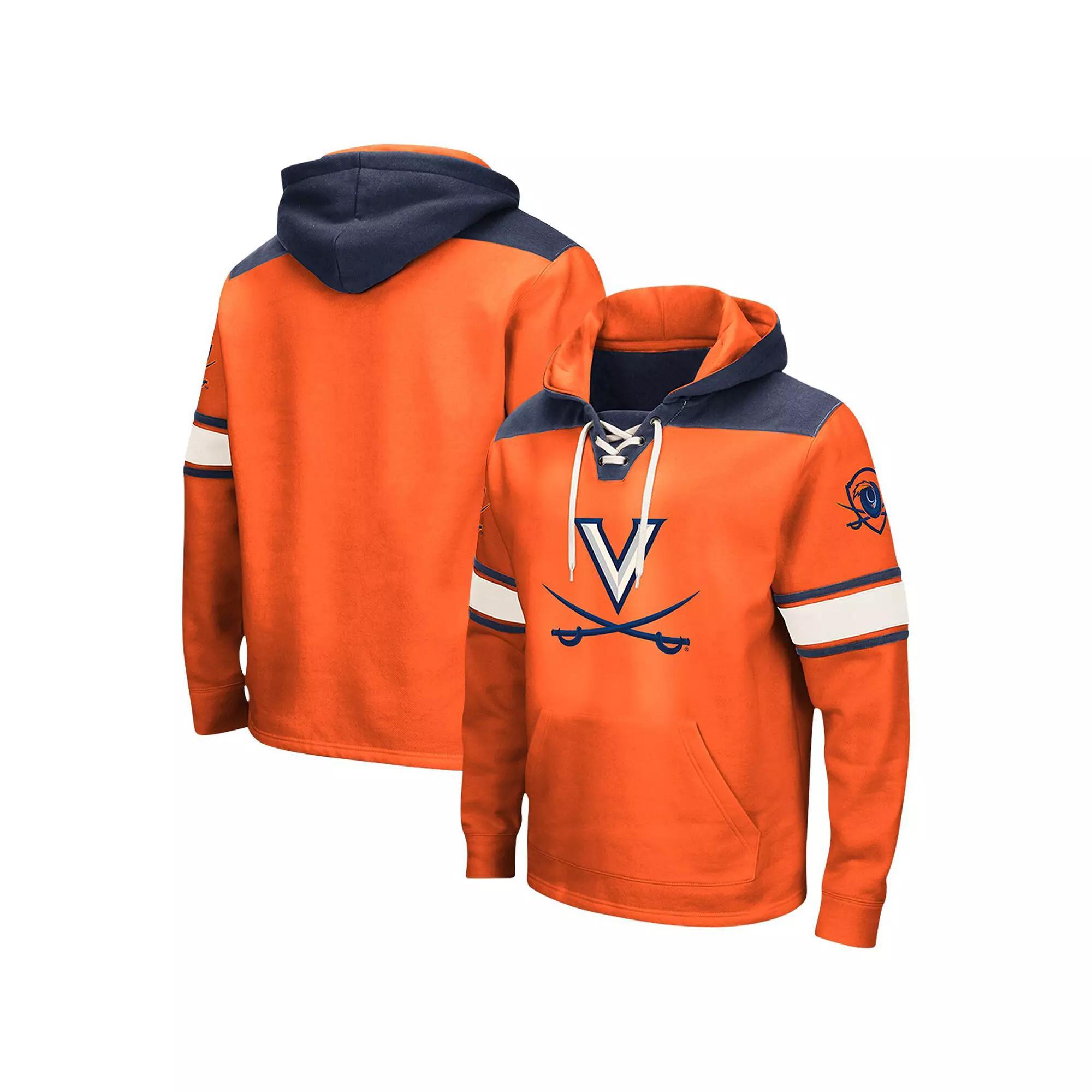Men's Colosseum Orange Virginia Cavaliers 2.0 Lace-Up Pullover Hoodie,  Product Image