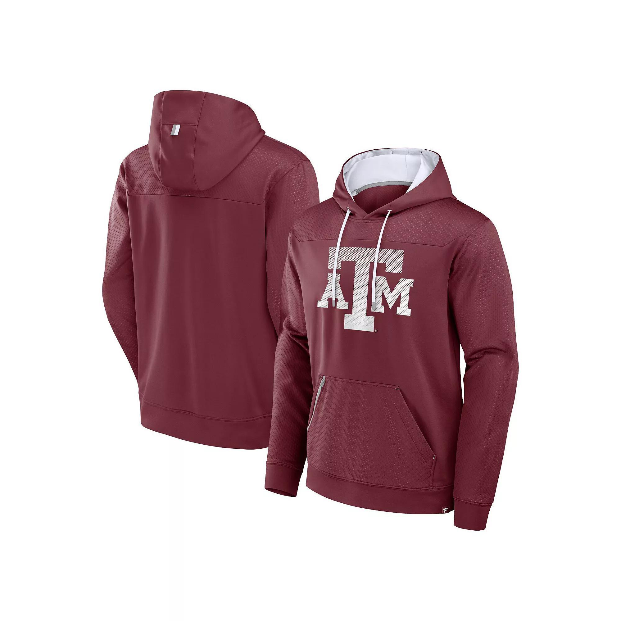 Men's Fanatics Maroon Texas A&M Aggies Defender Dot Faded Primary Pullover Hoodie,  Product Image