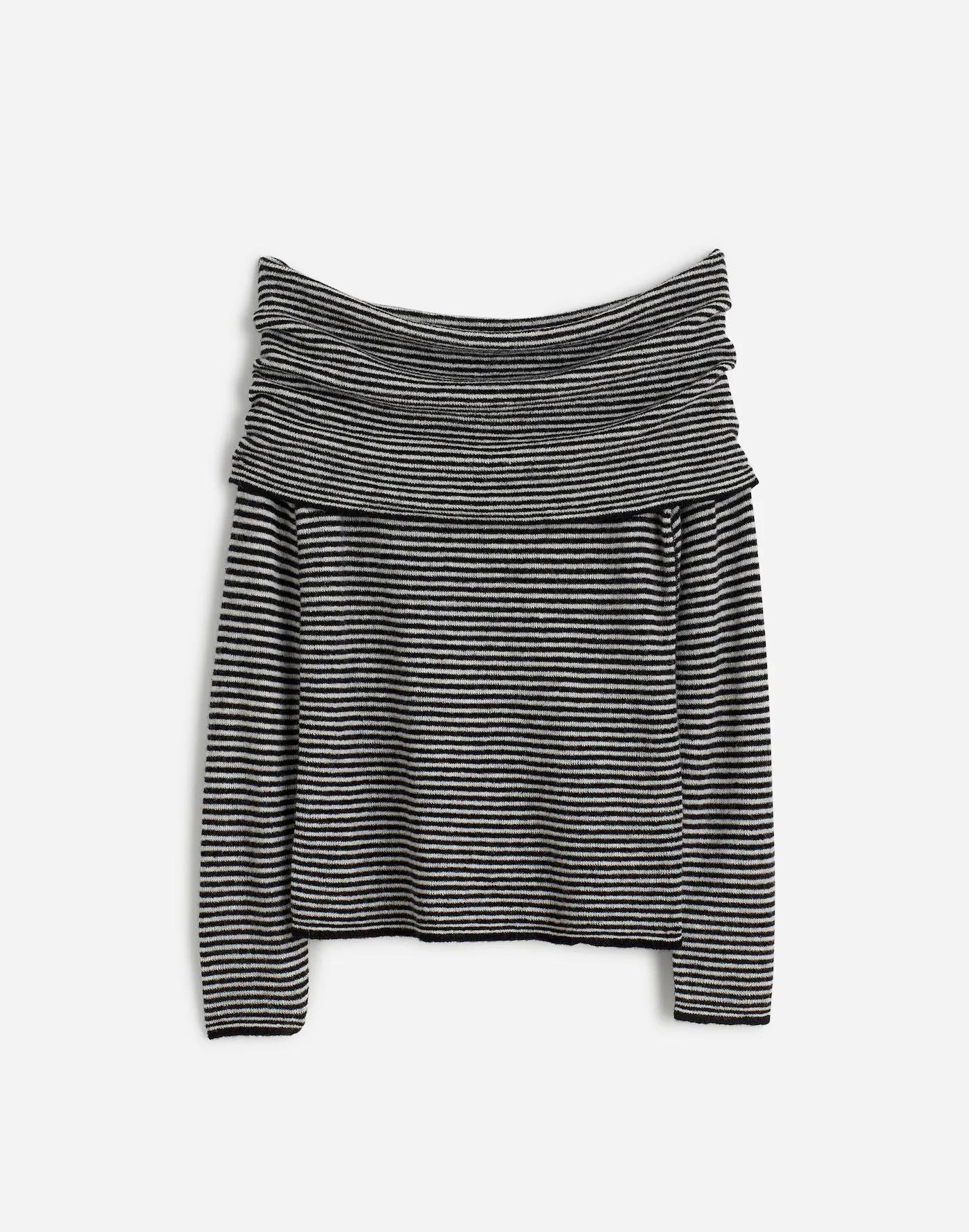 Alpaca-Blend Off-Shoulder Sweater Product Image