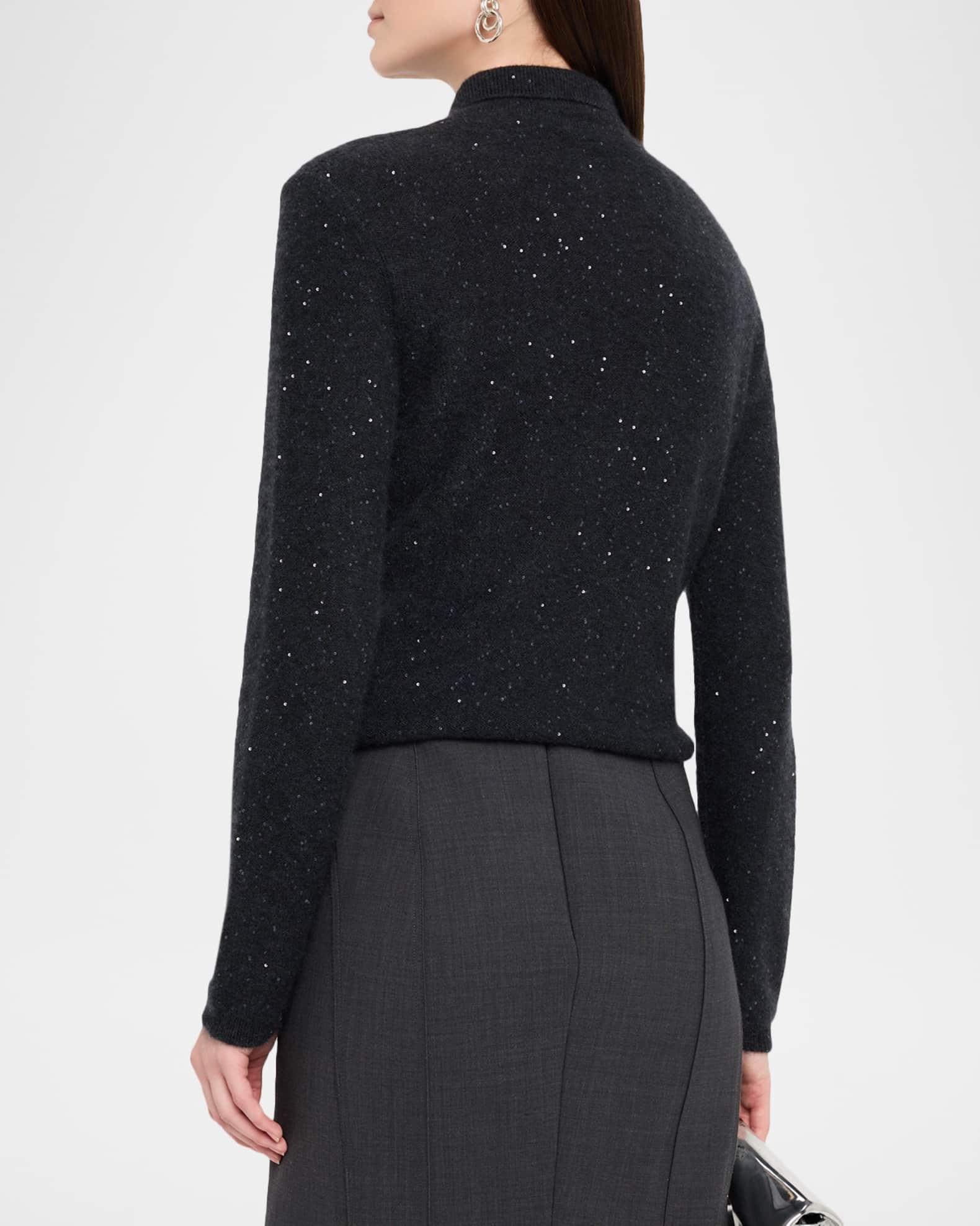 Button-Down Sequin Cardigan Product Image