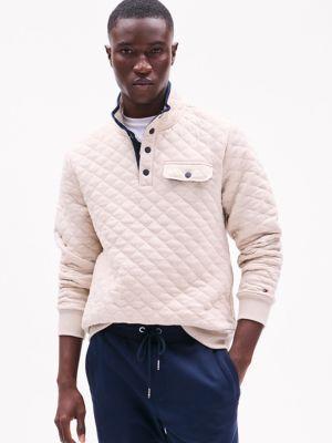 Quilted Quarter-Snap Sweater Product Image