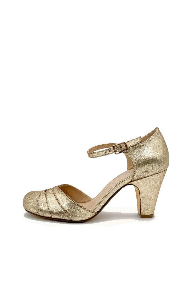 Goldie Metallic Ballroom Heels Product Image