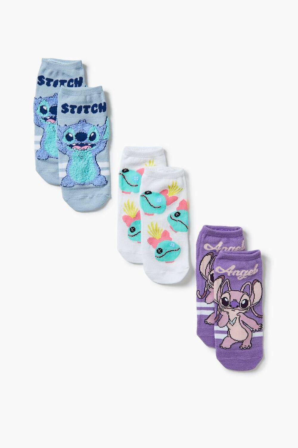 Stitch Graphic Ankle Socks Set - 3 pack | Forever 21 Product Image