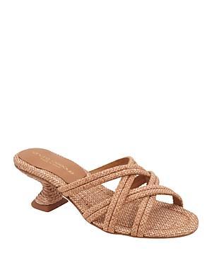 Andre Assous Womens Polina 1 Slip On Strappy Mid Heel Sandals Product Image