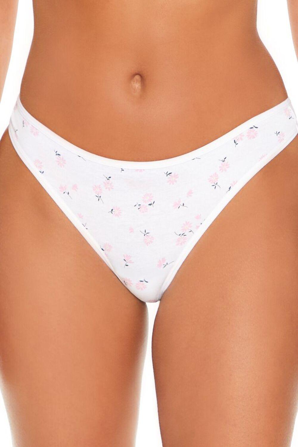 Floral Print Thong Panties | Forever 21 Product Image