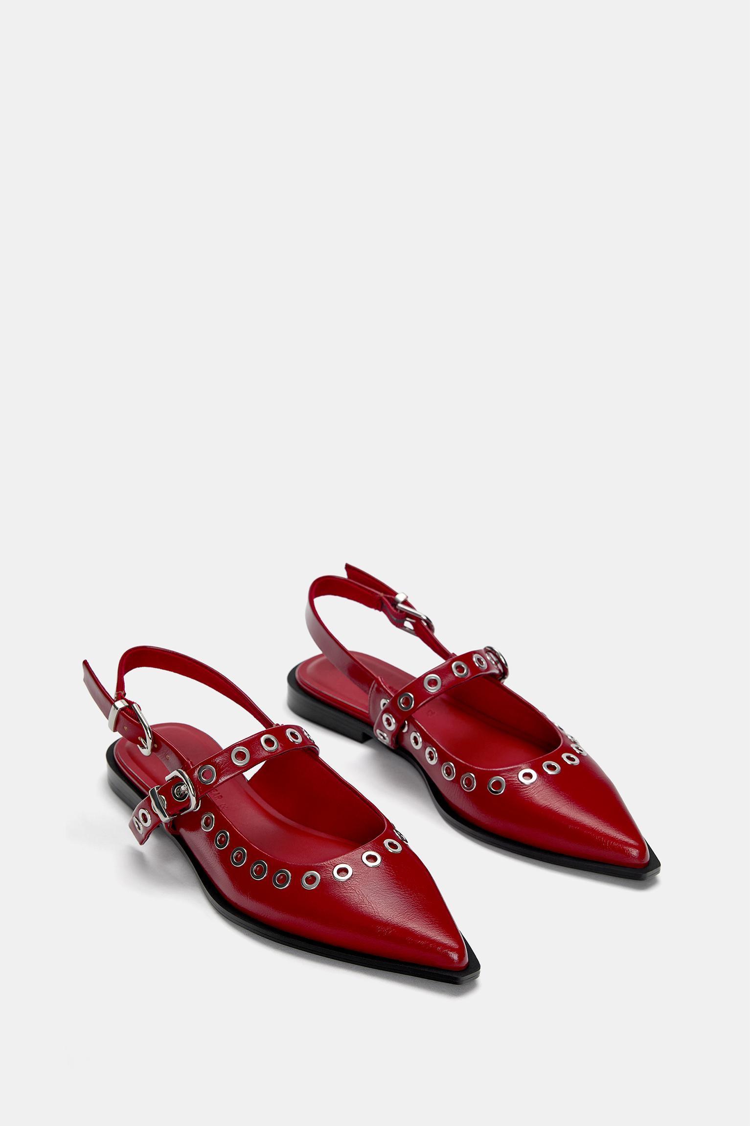Studded slingback shoes Product Image