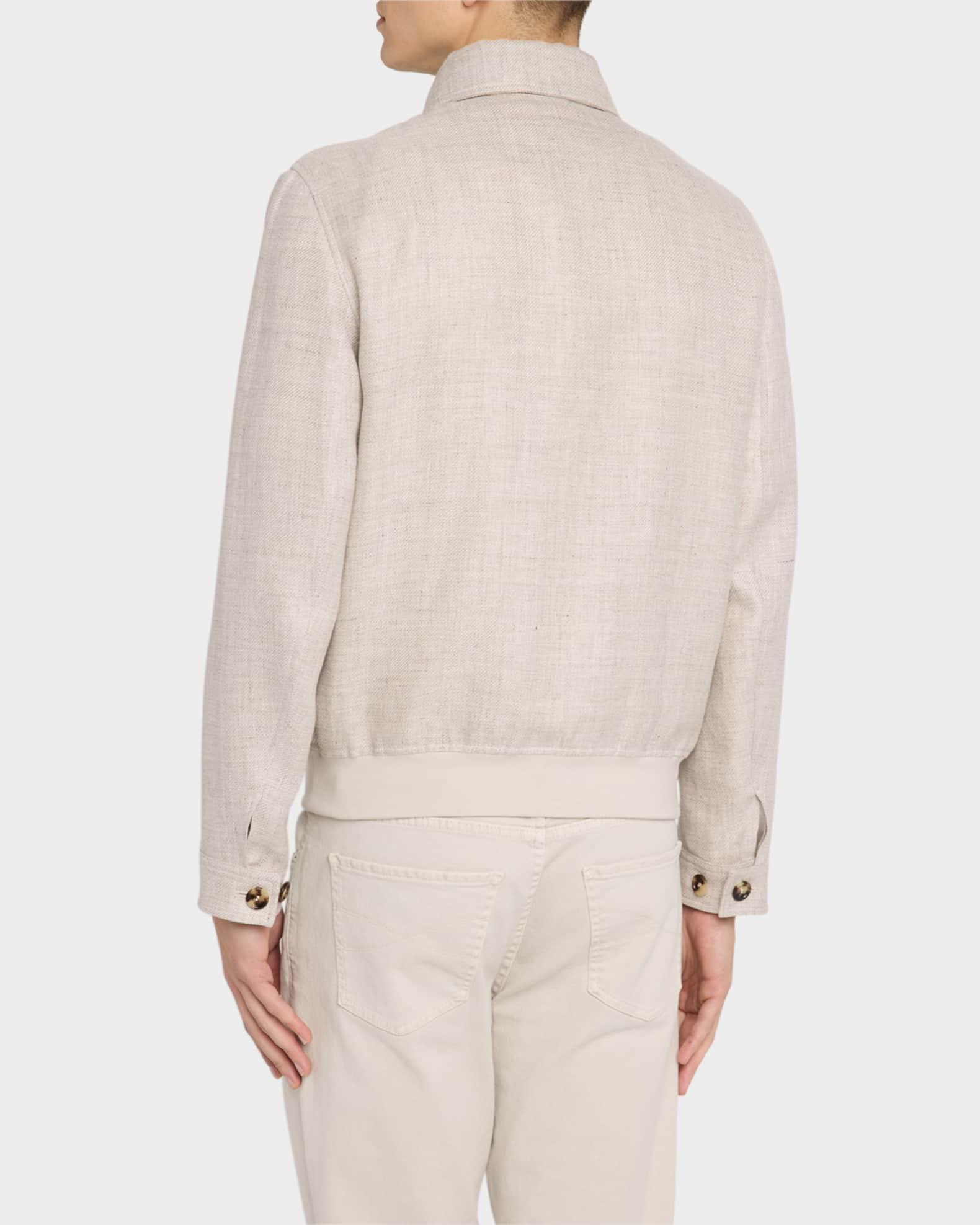 Men's Button-Front Blouson Jacket Product Image