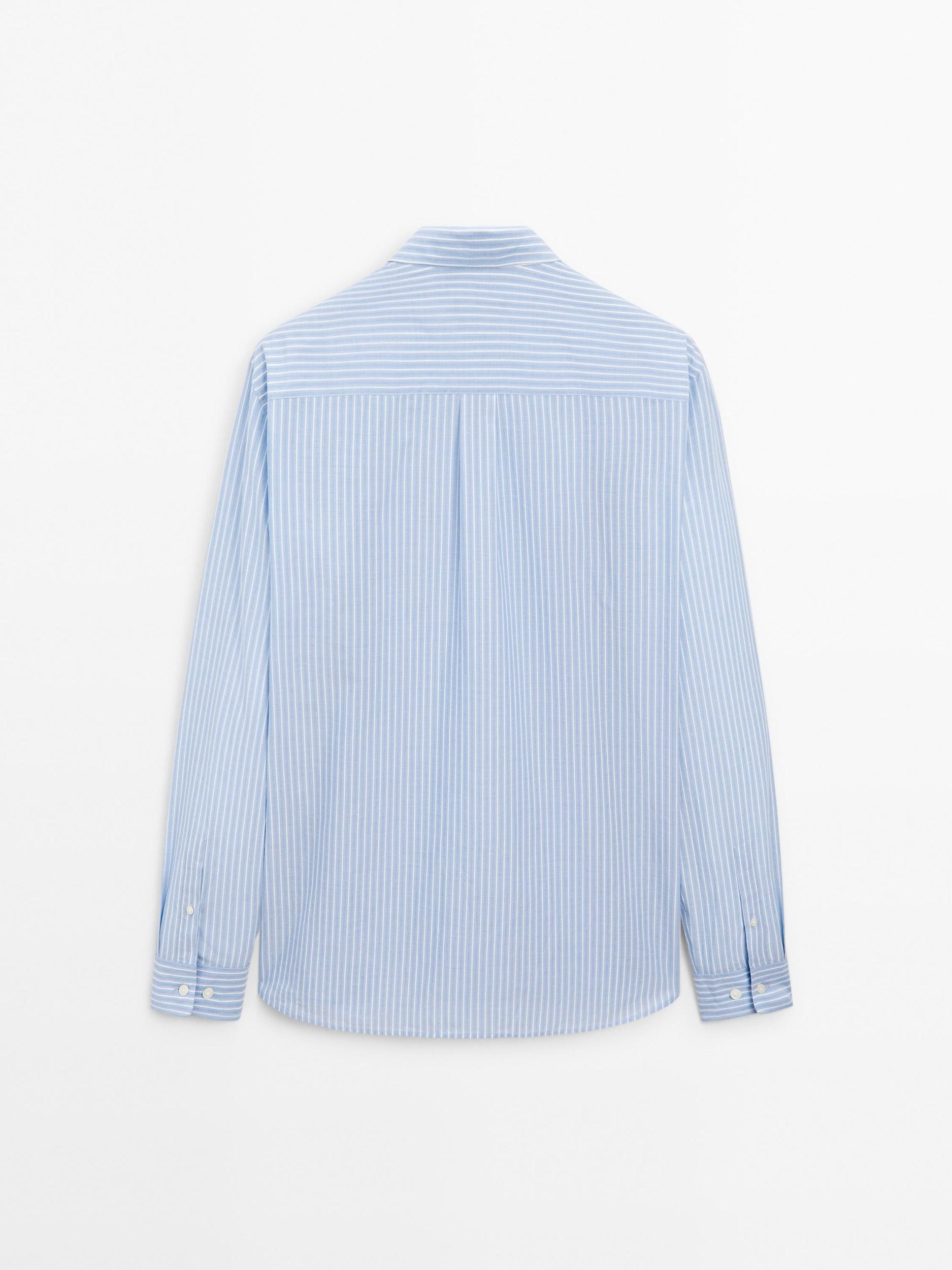 Regular fit shirt with striped detail Product Image