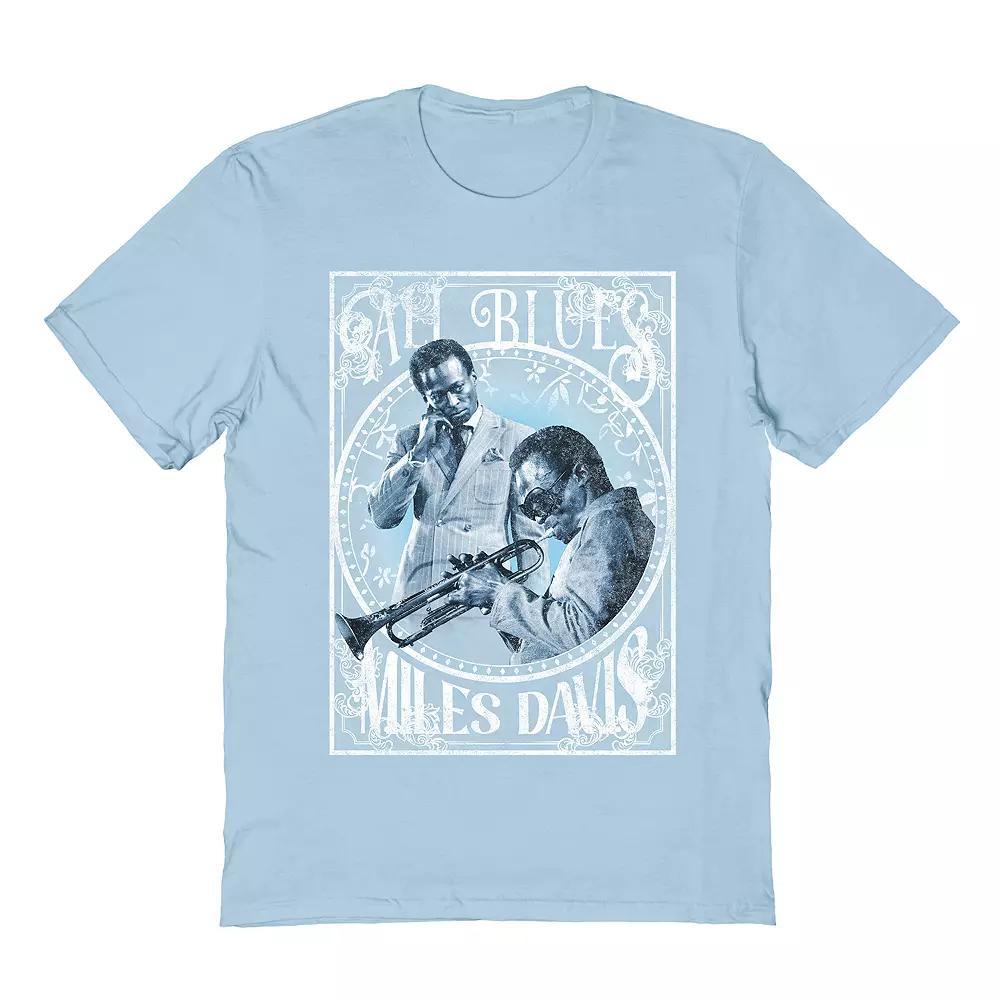 Men's Miles Davis Tee, Size: XL, Light Blue Product Image