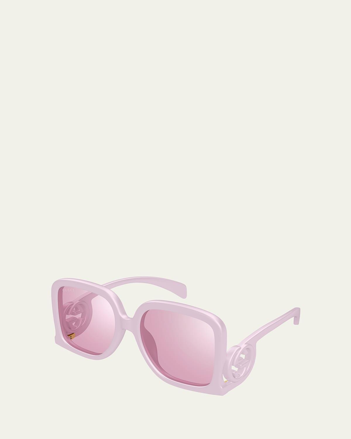 Womens 58MM Rectangular Sunglasses Product Image