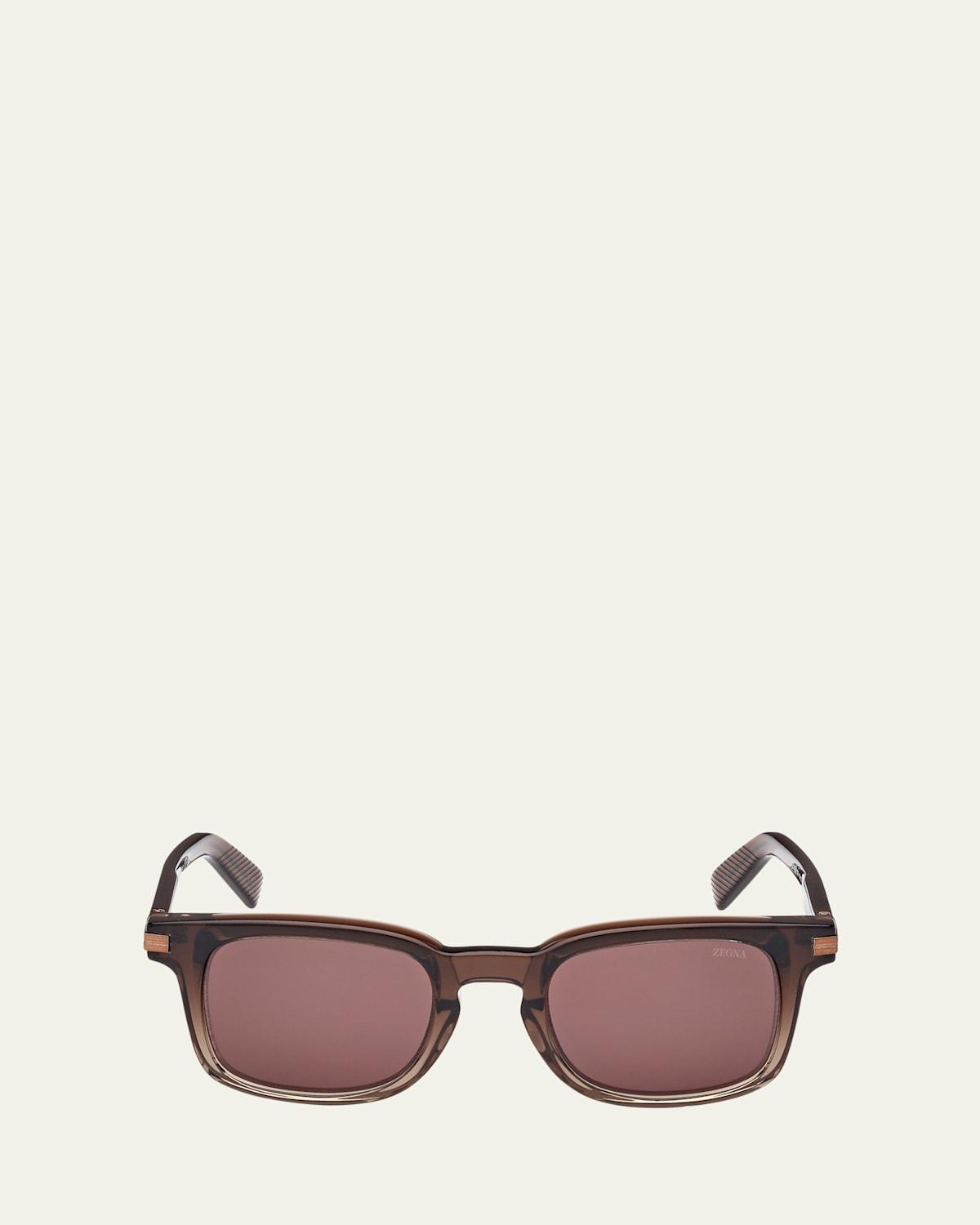 Men's Acetate Rectangle Sunglasses Product Image