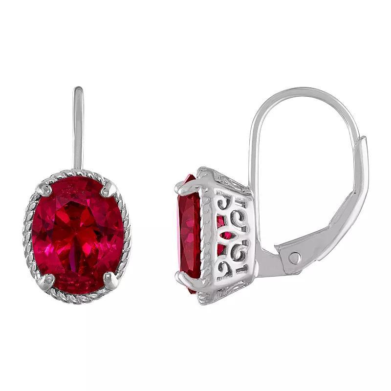 Designs by Gioelli Gemstone Leverback Earrings, Women's, London Blue Topaz Product Image