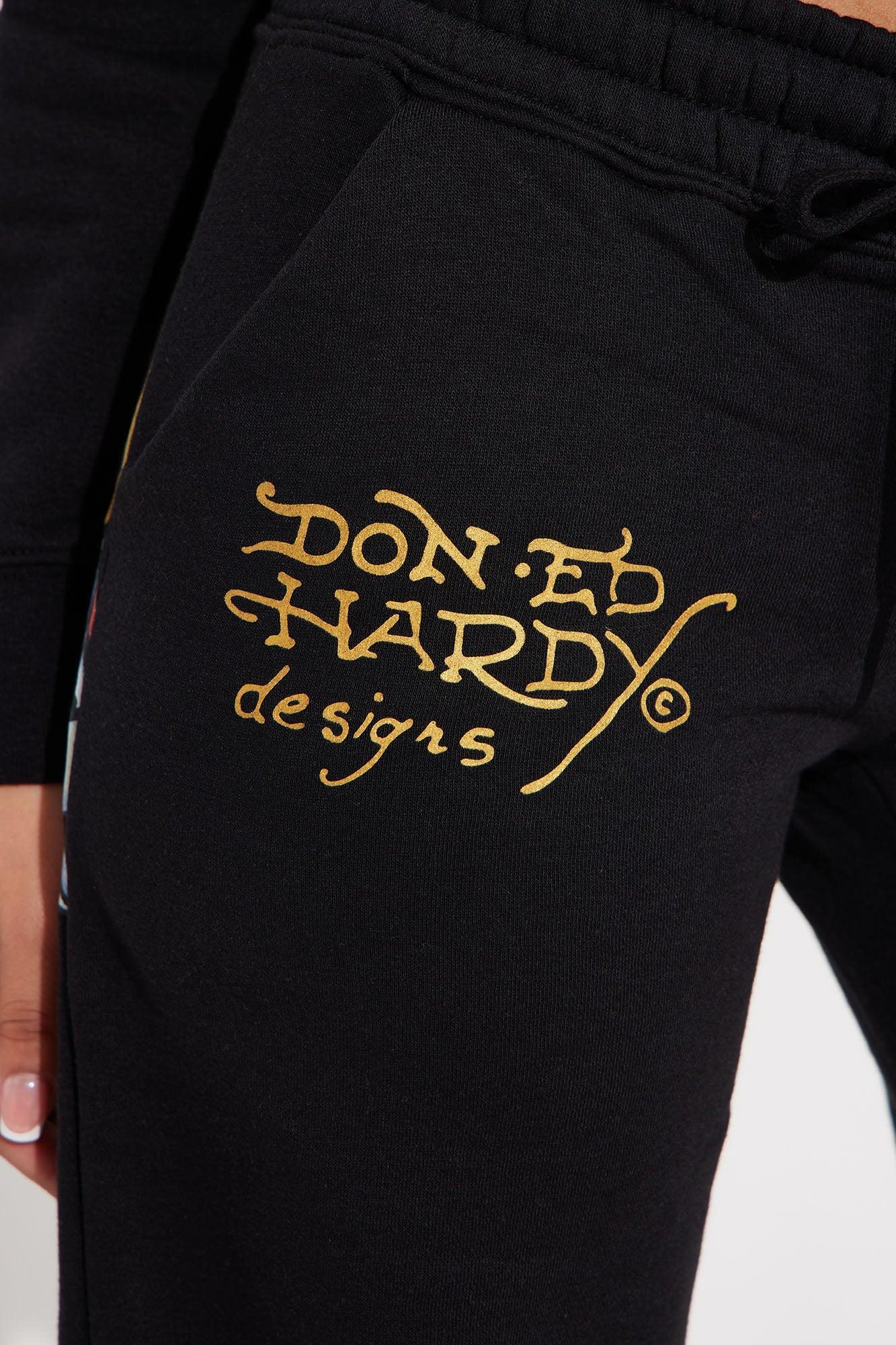 Ed Hardy Swallow Bird Sweatpant - Black Product Image