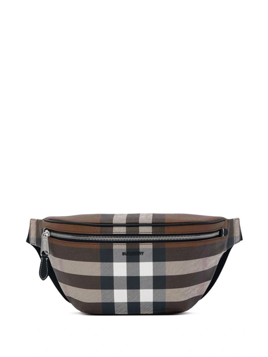 BURBERRY Checked Belt Bag In Multicolor Product Image