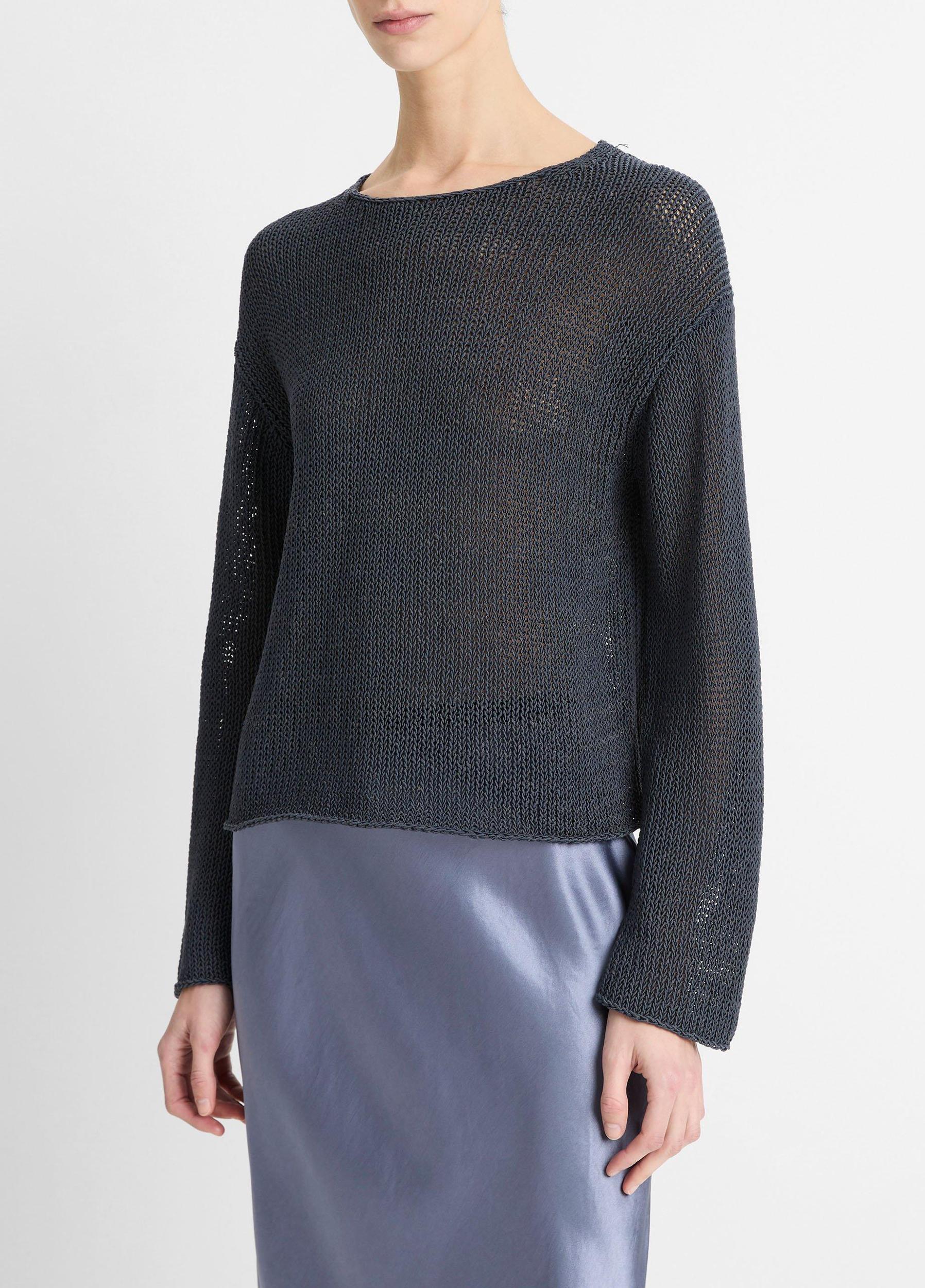 Italian Coated Cotton-Blend Sweater Product Image
