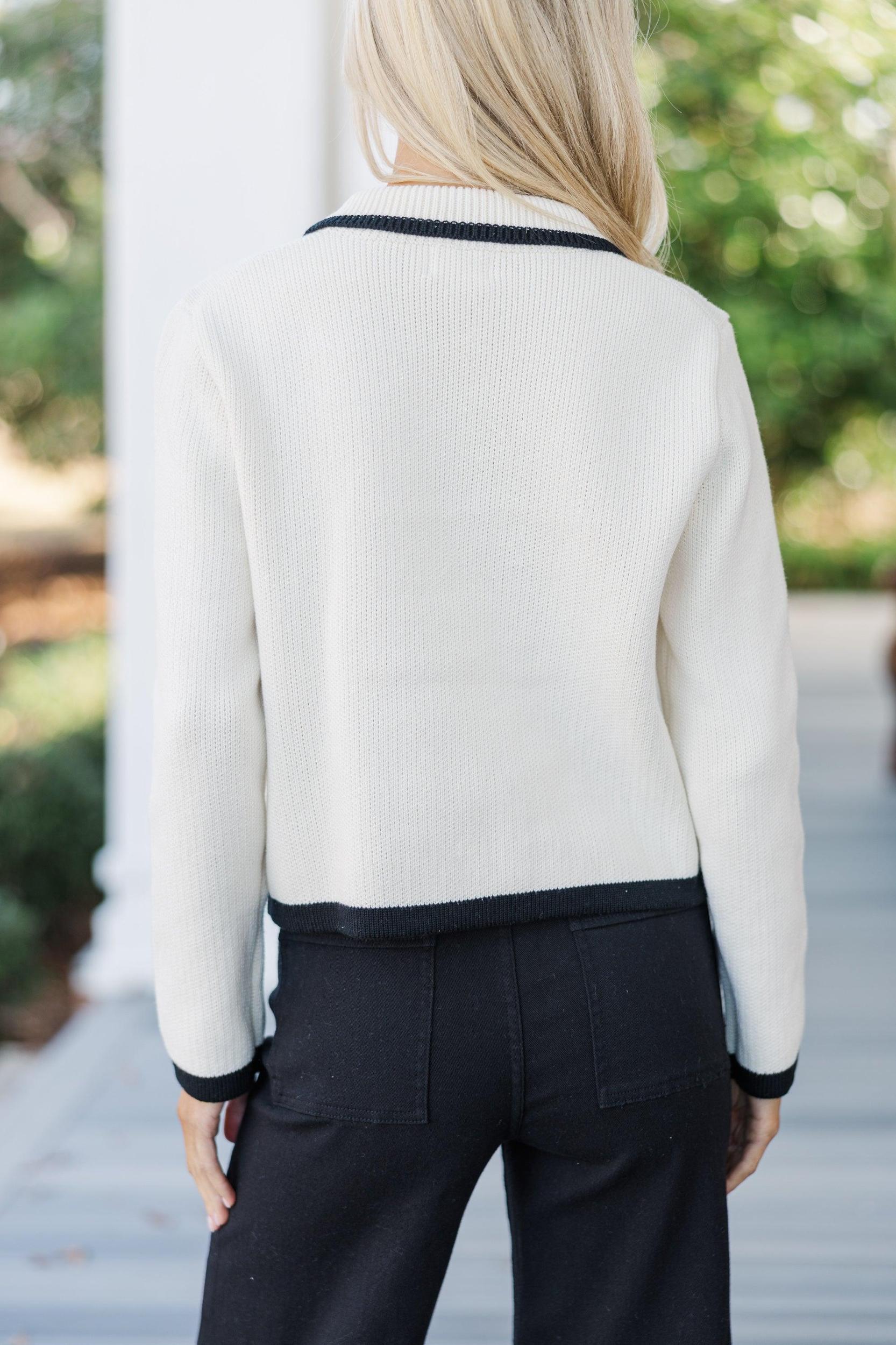 The Heritage Cream Button Down Cardigan Female Product Image