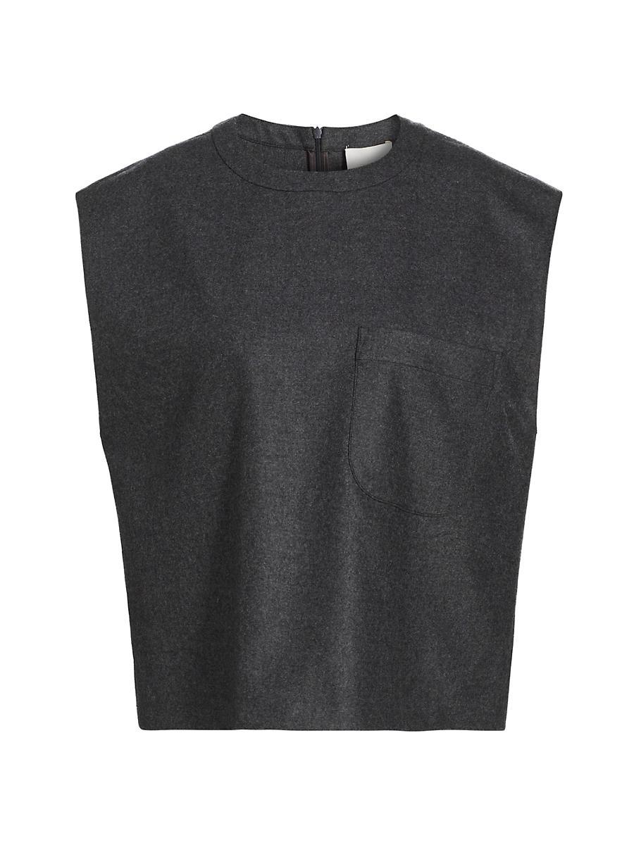 Womens Wool & Cashmere Muscle Tee Product Image