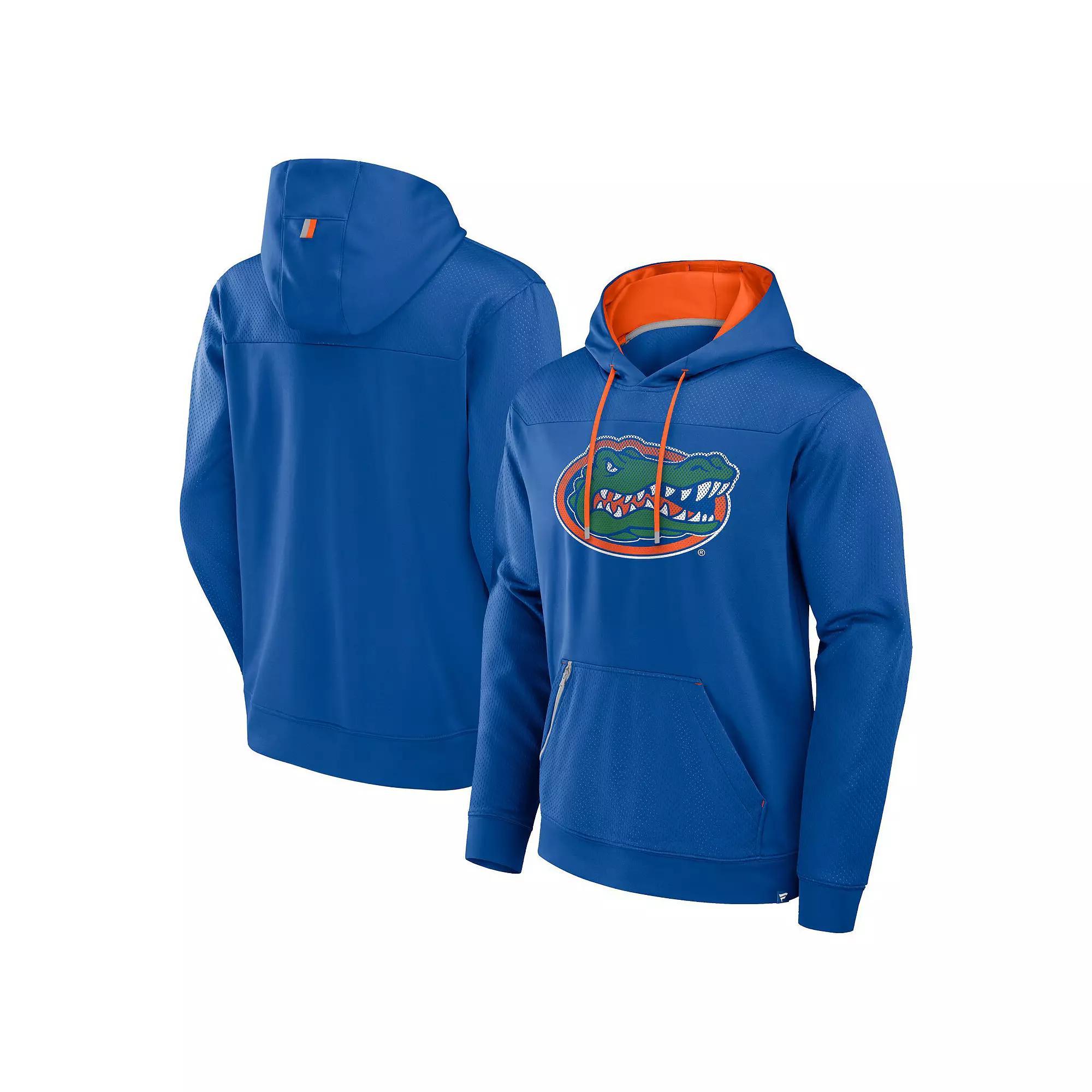 Men's Fanatics  Royal Florida Gators Defender Dot Faded Primary Pullover Hoodie, Size: Medium, Blue Product Image