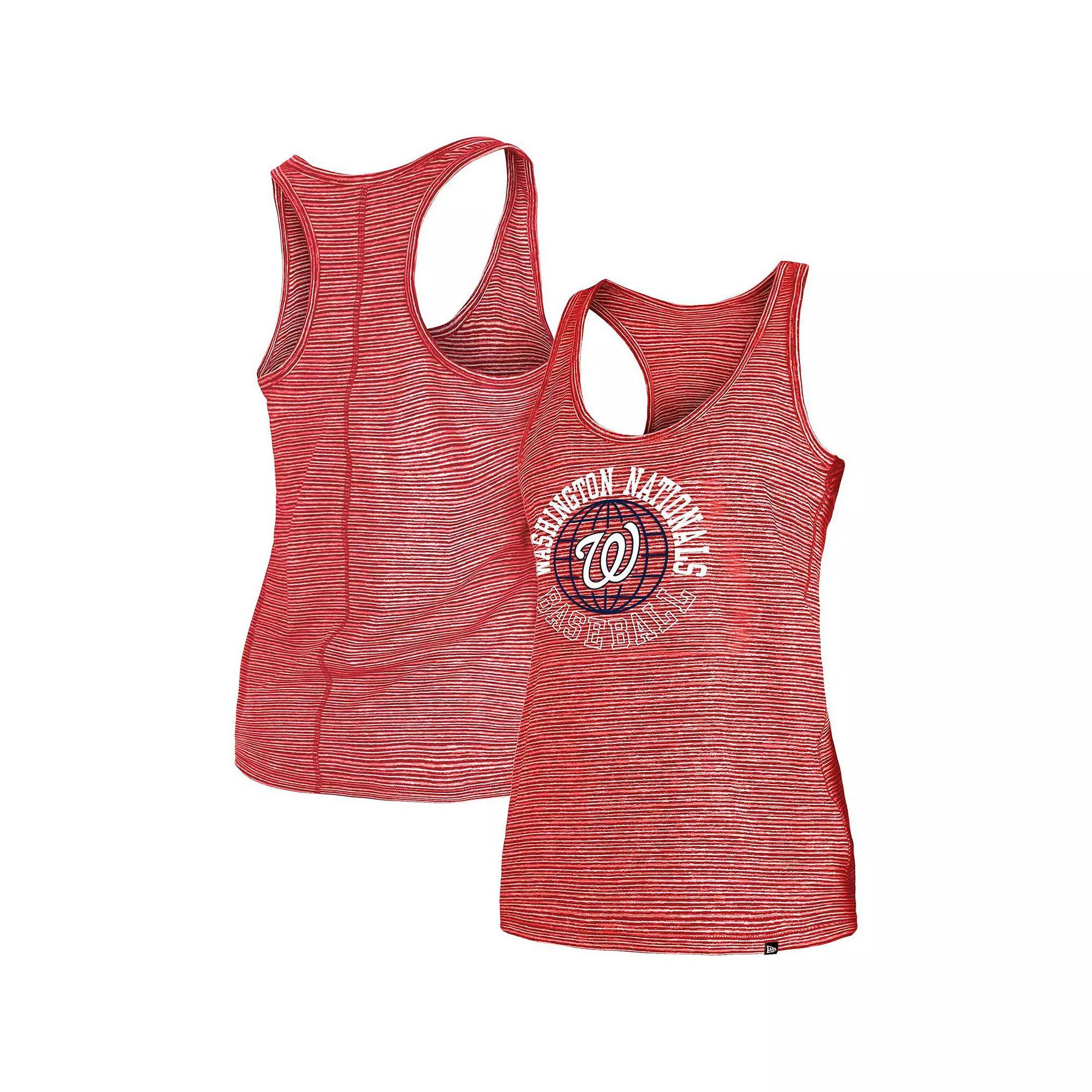 Women's New Era Red Washington Nationals Active Racerback Tank Top,  Product Image