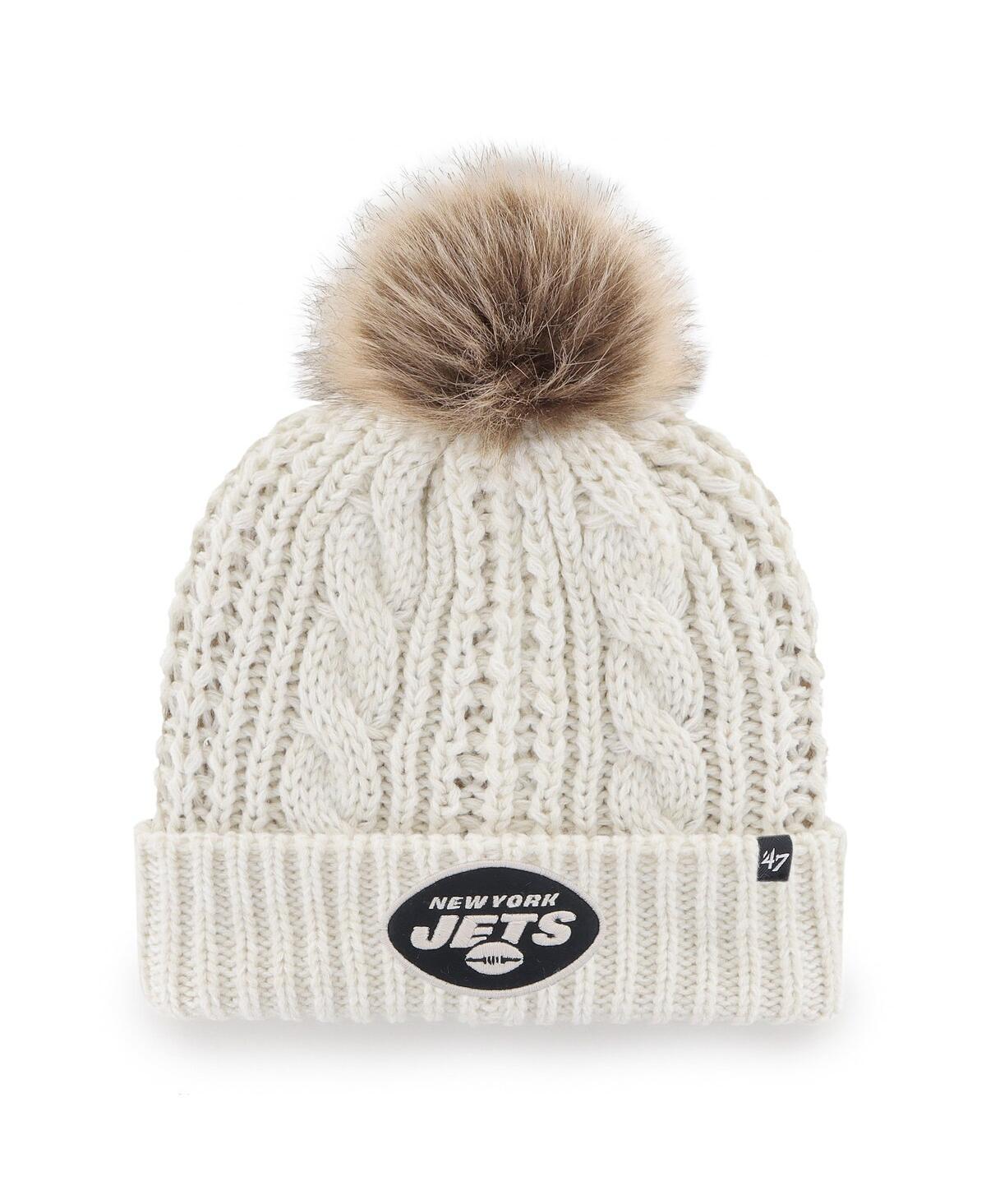 Womens 47 Cream New York Jets Meeko Cuffed Knit Hat Product Image