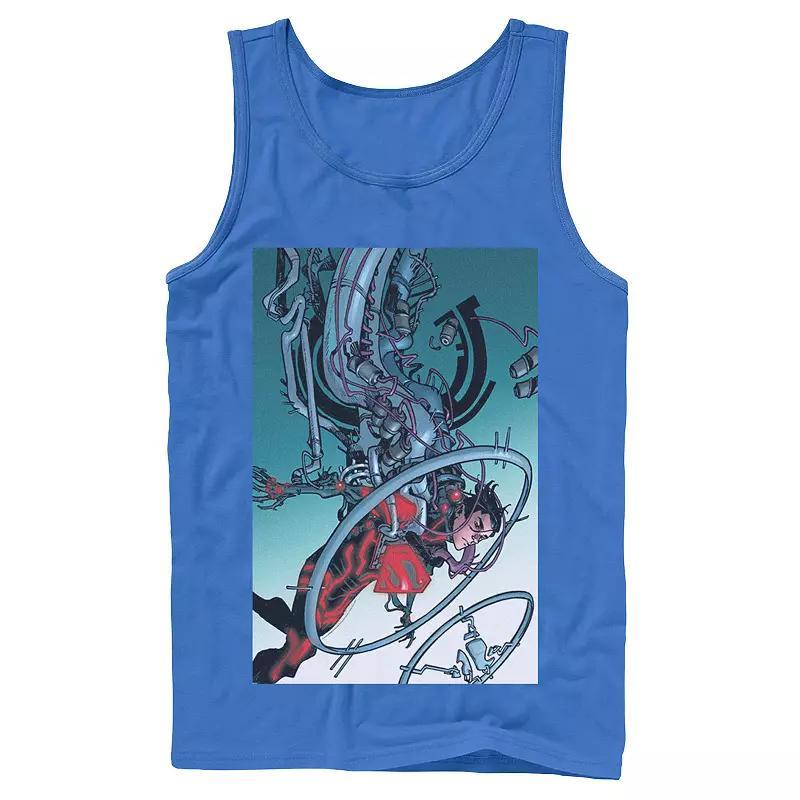 Men's DC Comics Superman Mechanics Comic Poster Tank Top,  Product Image
