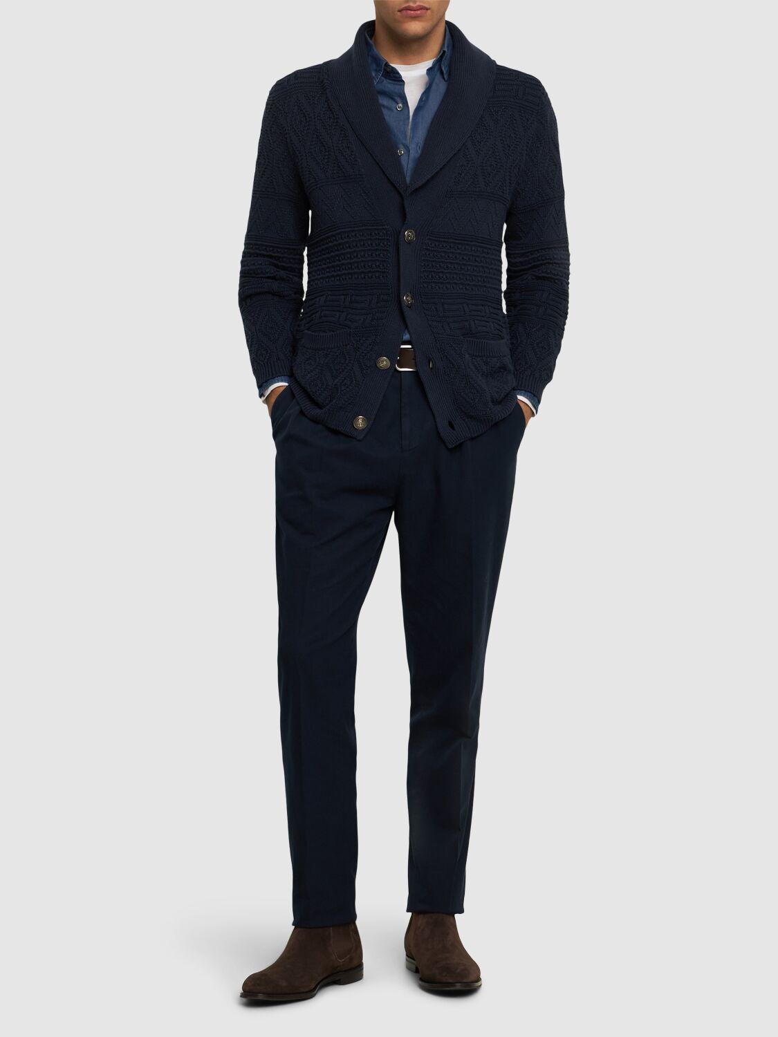 BRUNELLO CUCINELLI Trousers In Blue Product Image