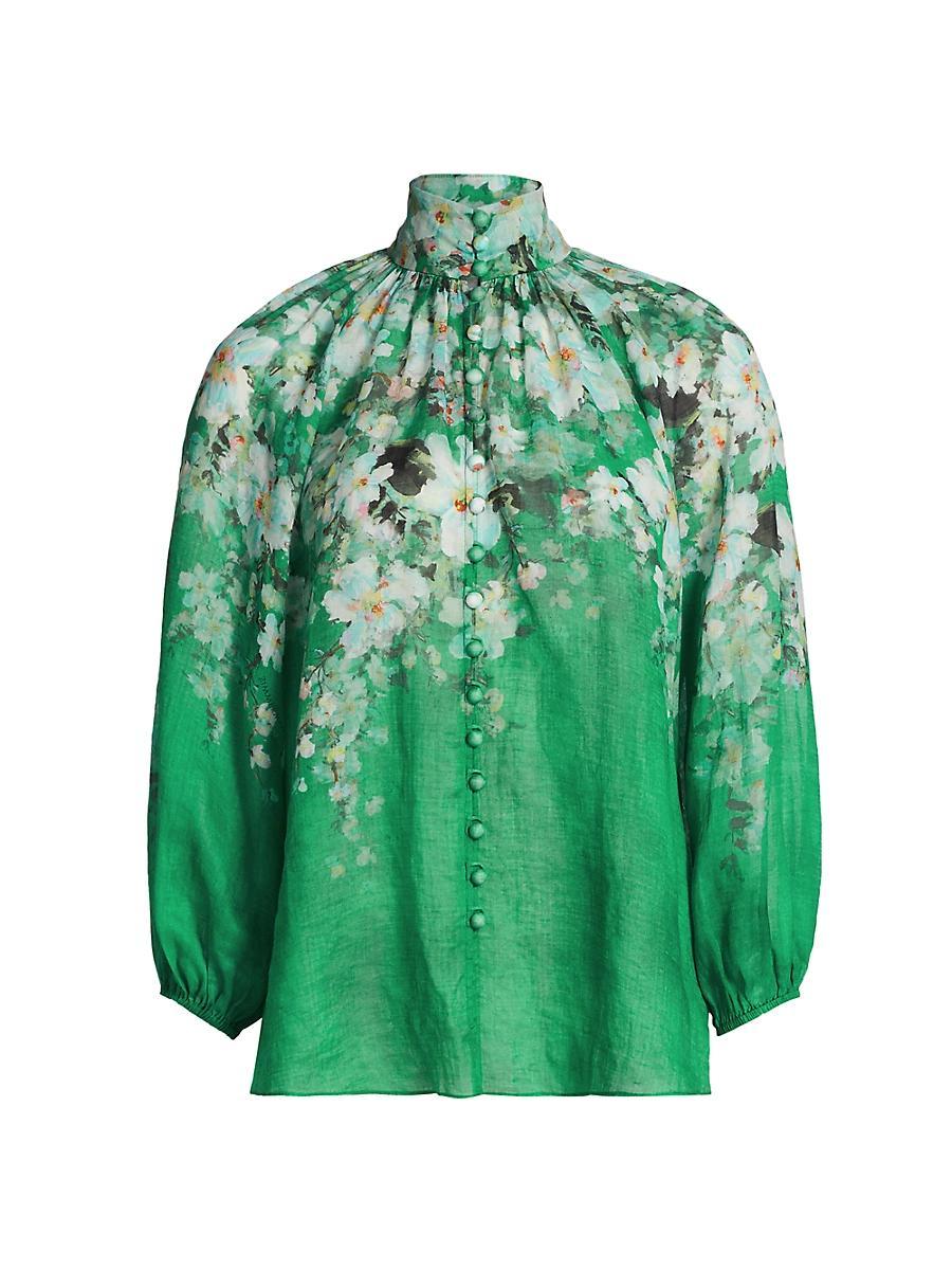 Womens Everley Floral Billow Blouse Product Image