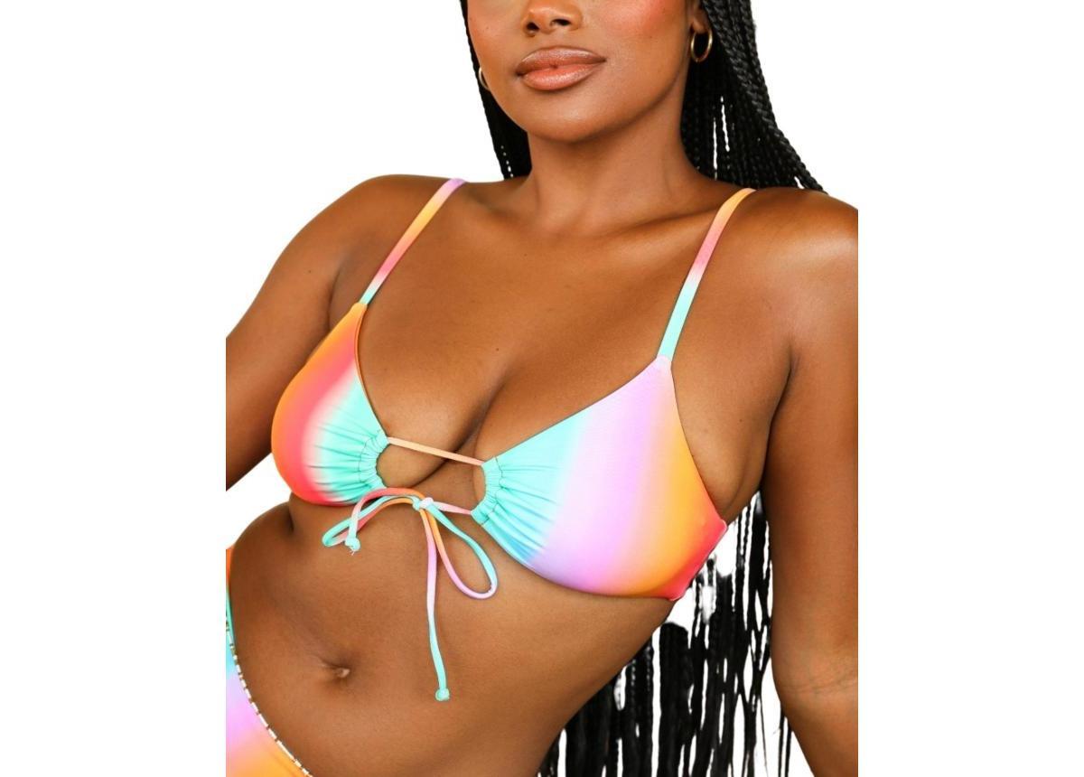 Dippin' Daisy's Women's Printed Tranquil Triangle Bikini Top - Product Image