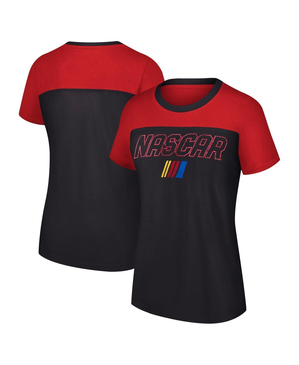 Womens G-iii 4Her by Carl Banks Black Nascar Merchandise Cheer Color Blocked T-shirt Product Image