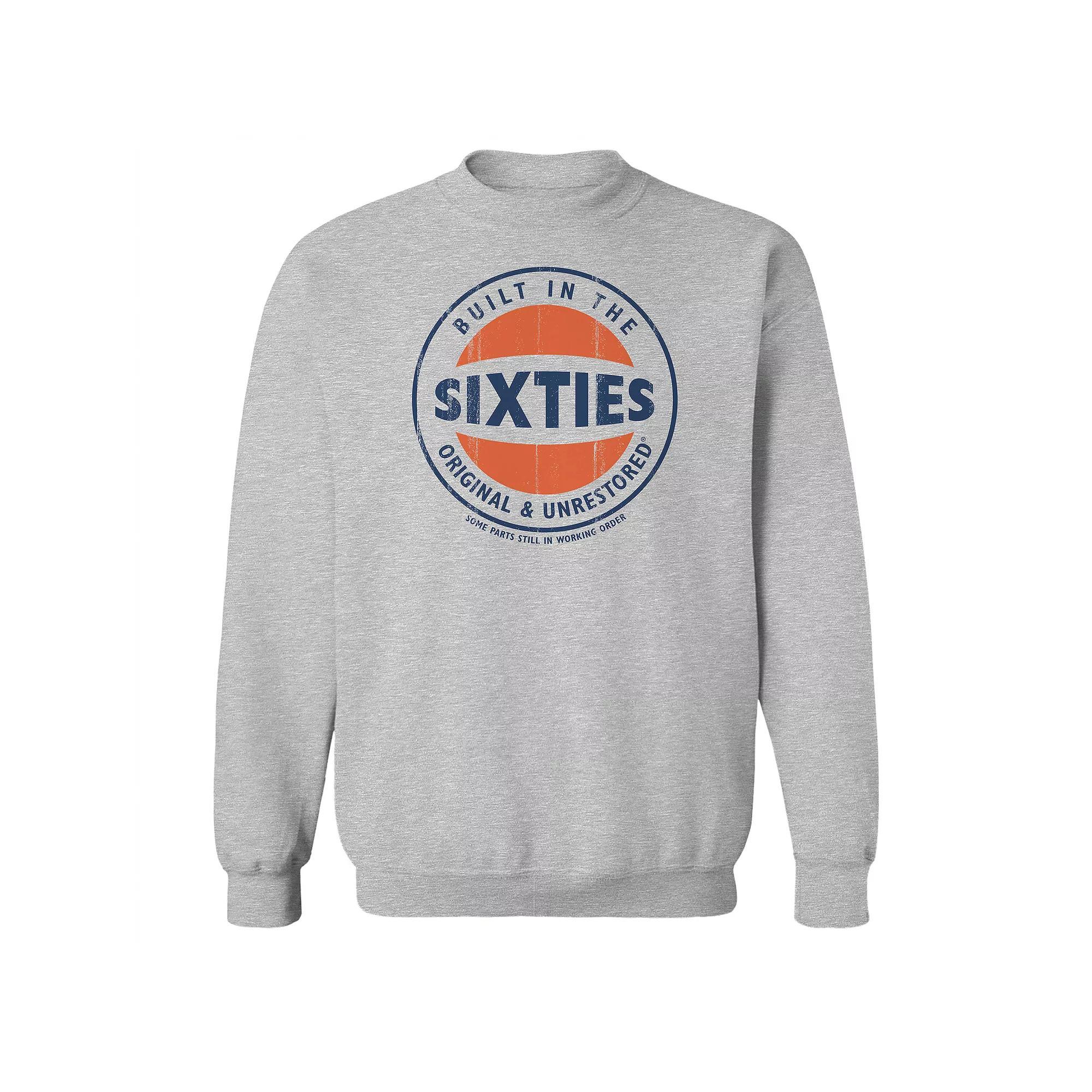Men's Original & Unrestored Iconic Sixties Fleece Graphic Sweatshirt, Size: Medium, Sport Gray Product Image