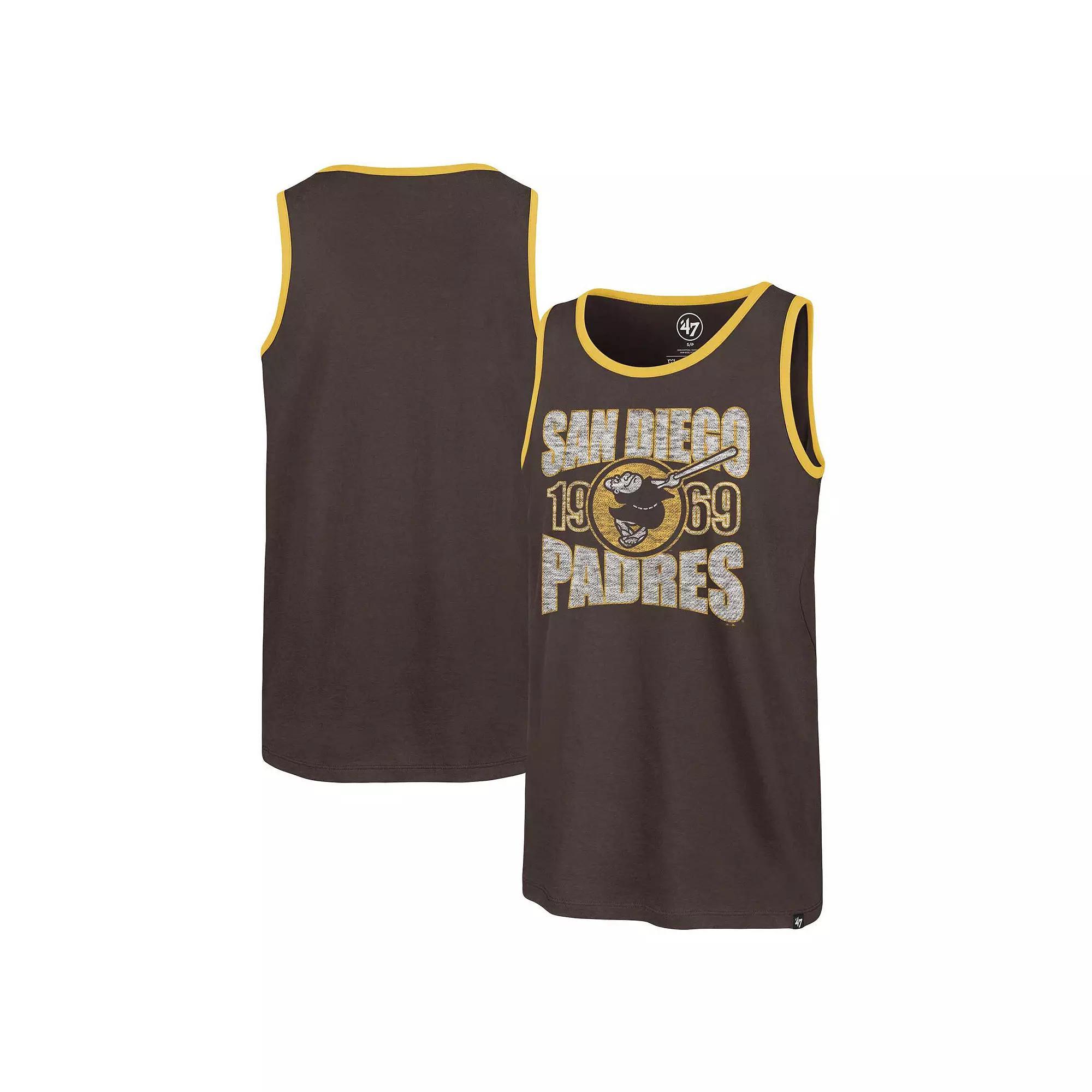 Men's '47 Brown San Diego Padres Upload Franklin Tank Top, Size: Small Product Image