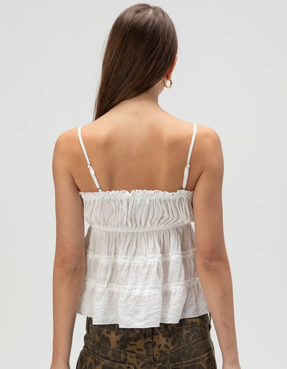 RSQ Womens Tie Cami - OFF WHITE Product Image