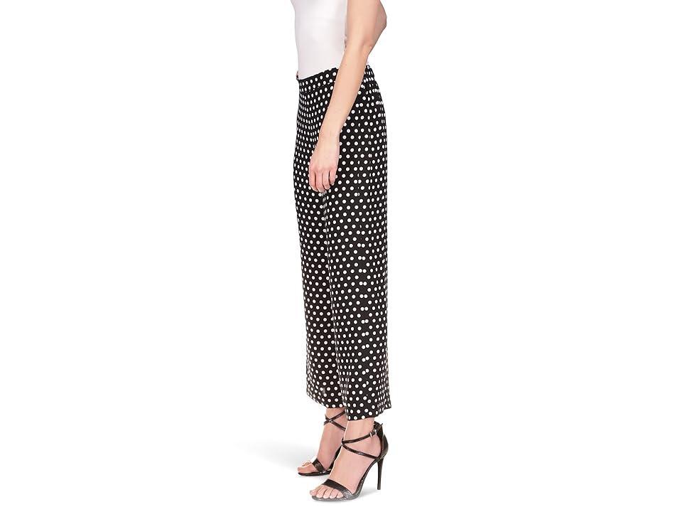 MICHAEL Michael Kors Polka Dot Wide Leg Pants White) Women's Clothing Product Image