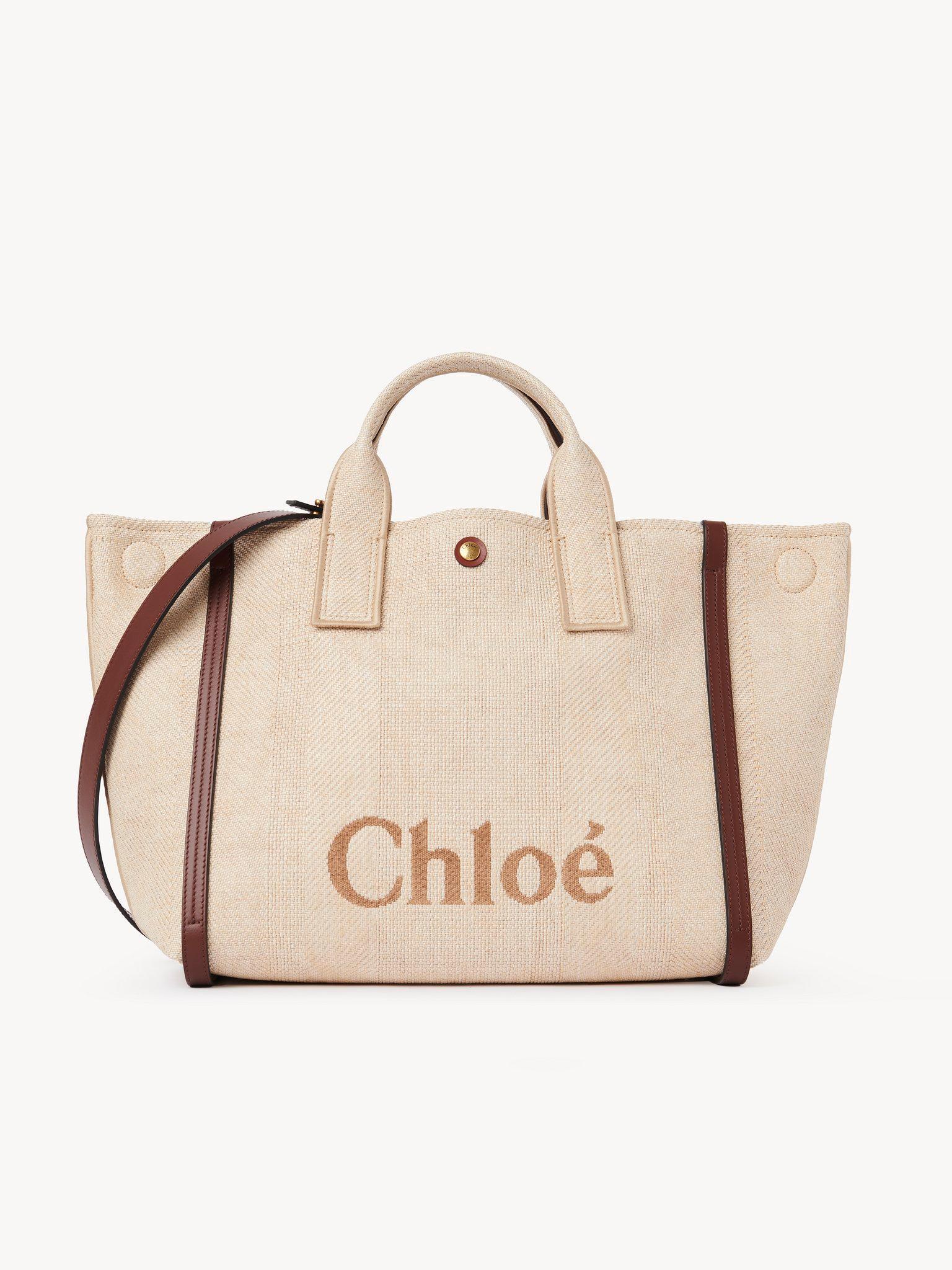 Chloé Carry tote bag in raffia-effect fibers Product Image