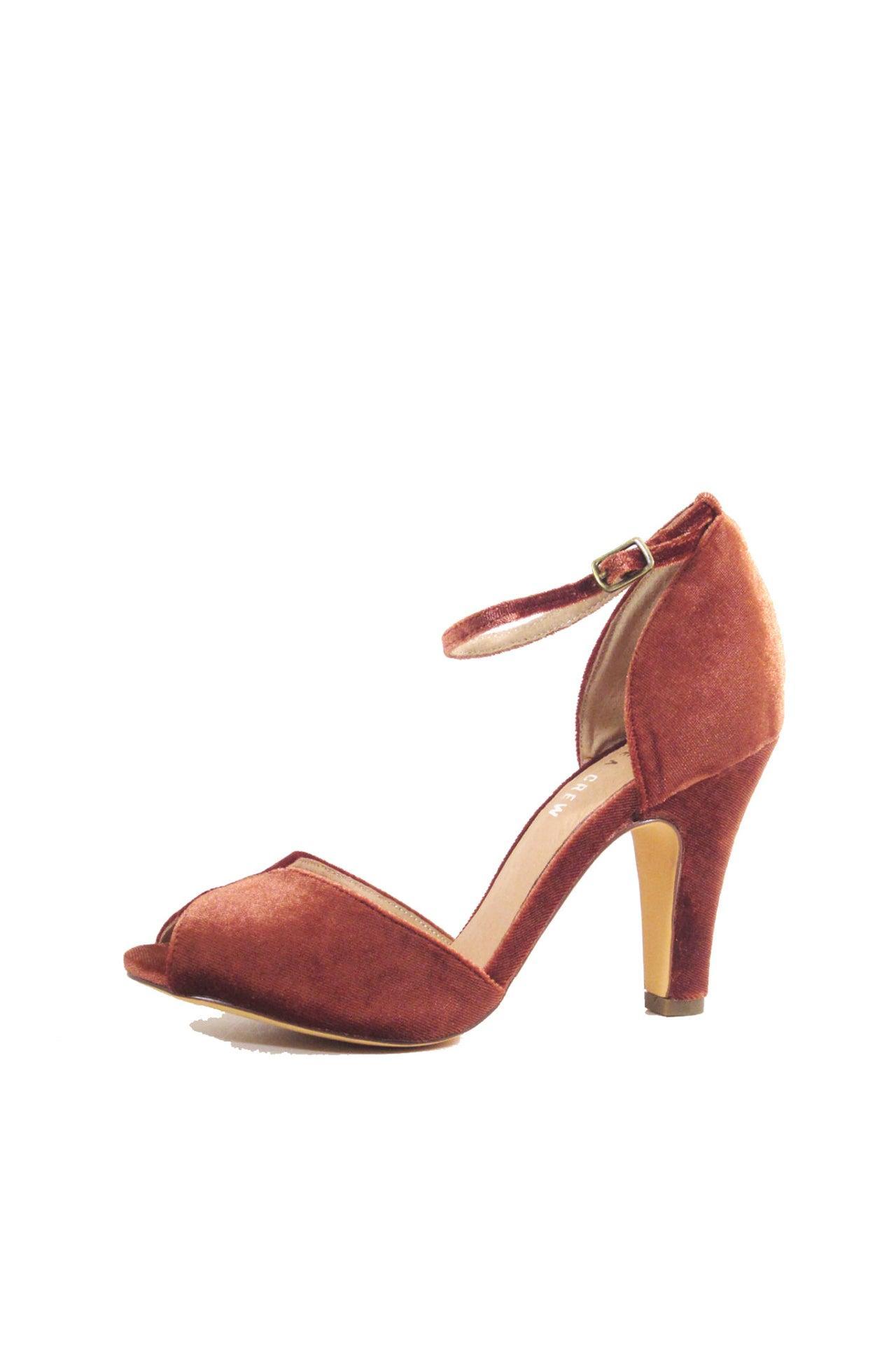 Lola Velvet Heels Product Image