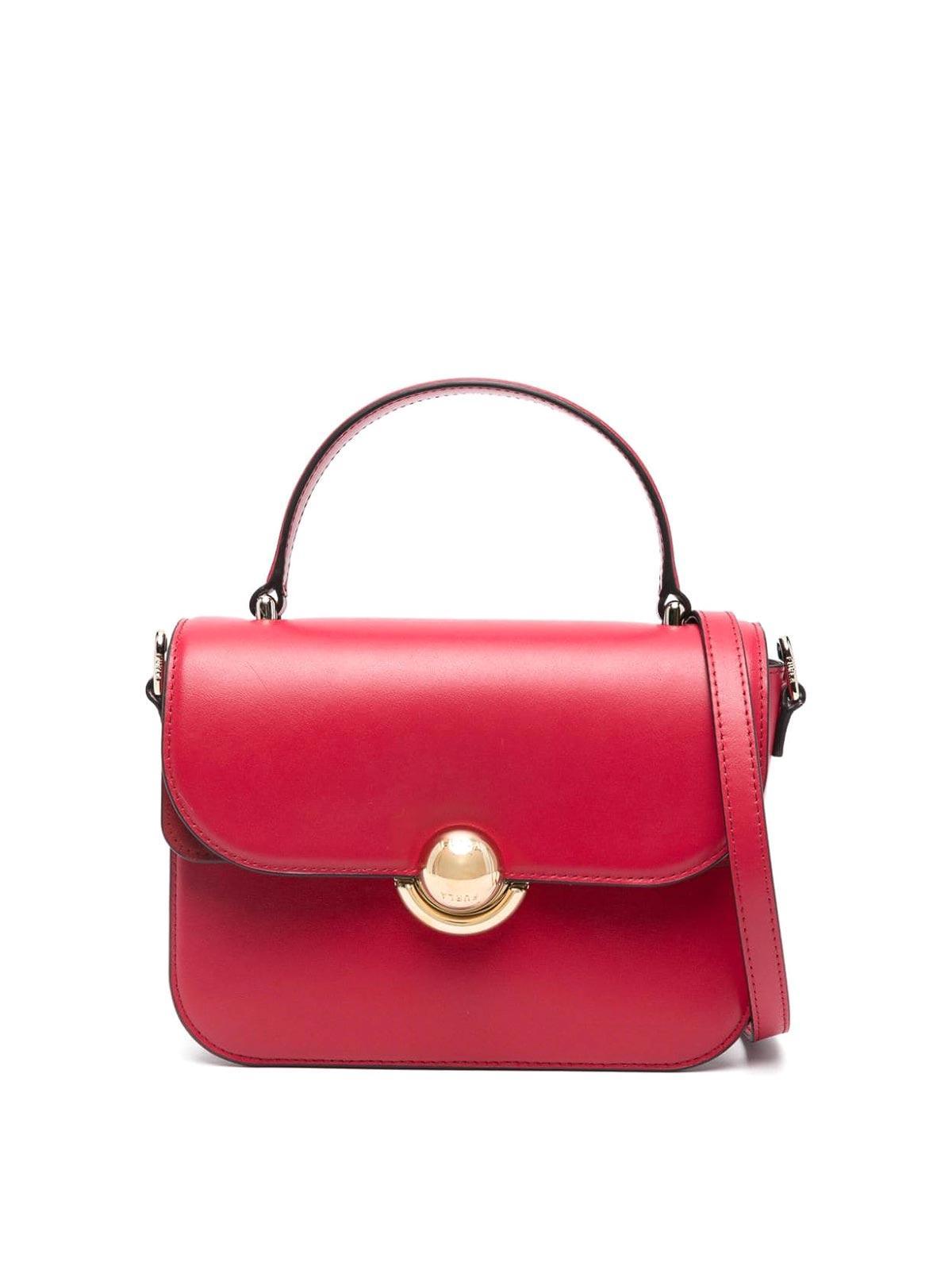 FURLA Small  Sfera Tote Bag In Red Product Image