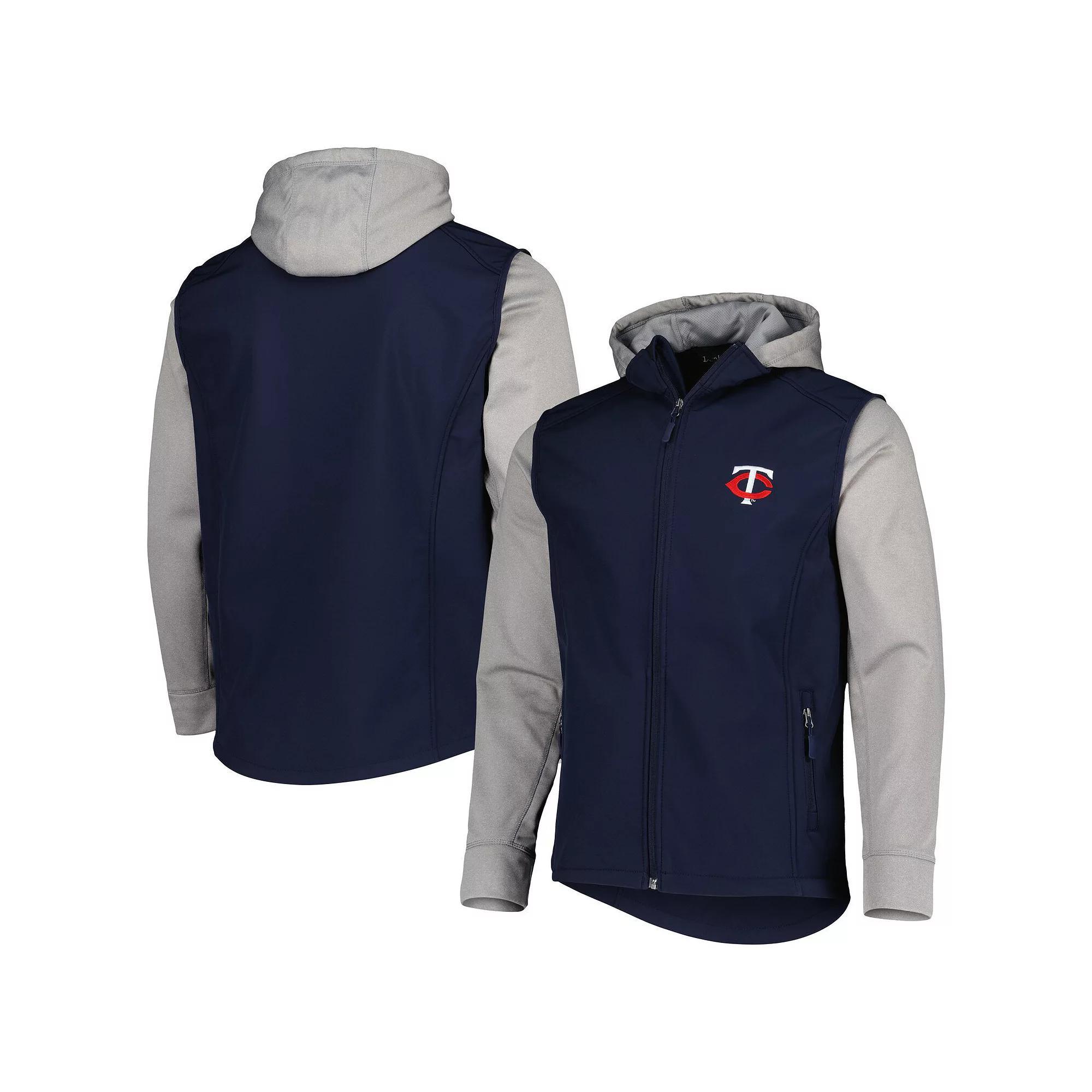 Men's Dunbrooke Navy/Heather Gray Minnesota Twins Alpha Full-Zip Jacket,  Product Image