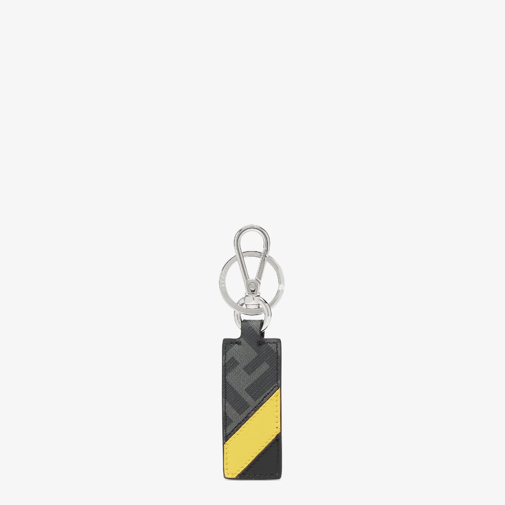 Fendi Diagonal Key CharmBlack FF canvas key charm Product Image