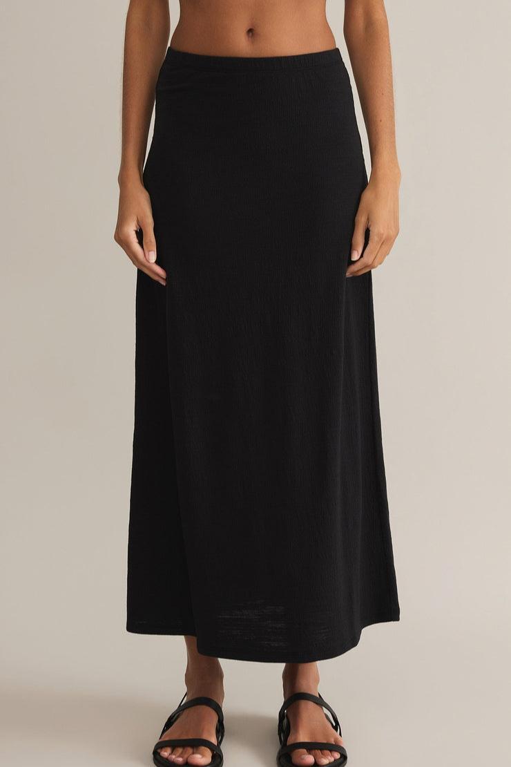 Delavine Textured Midi Skirt Product Image