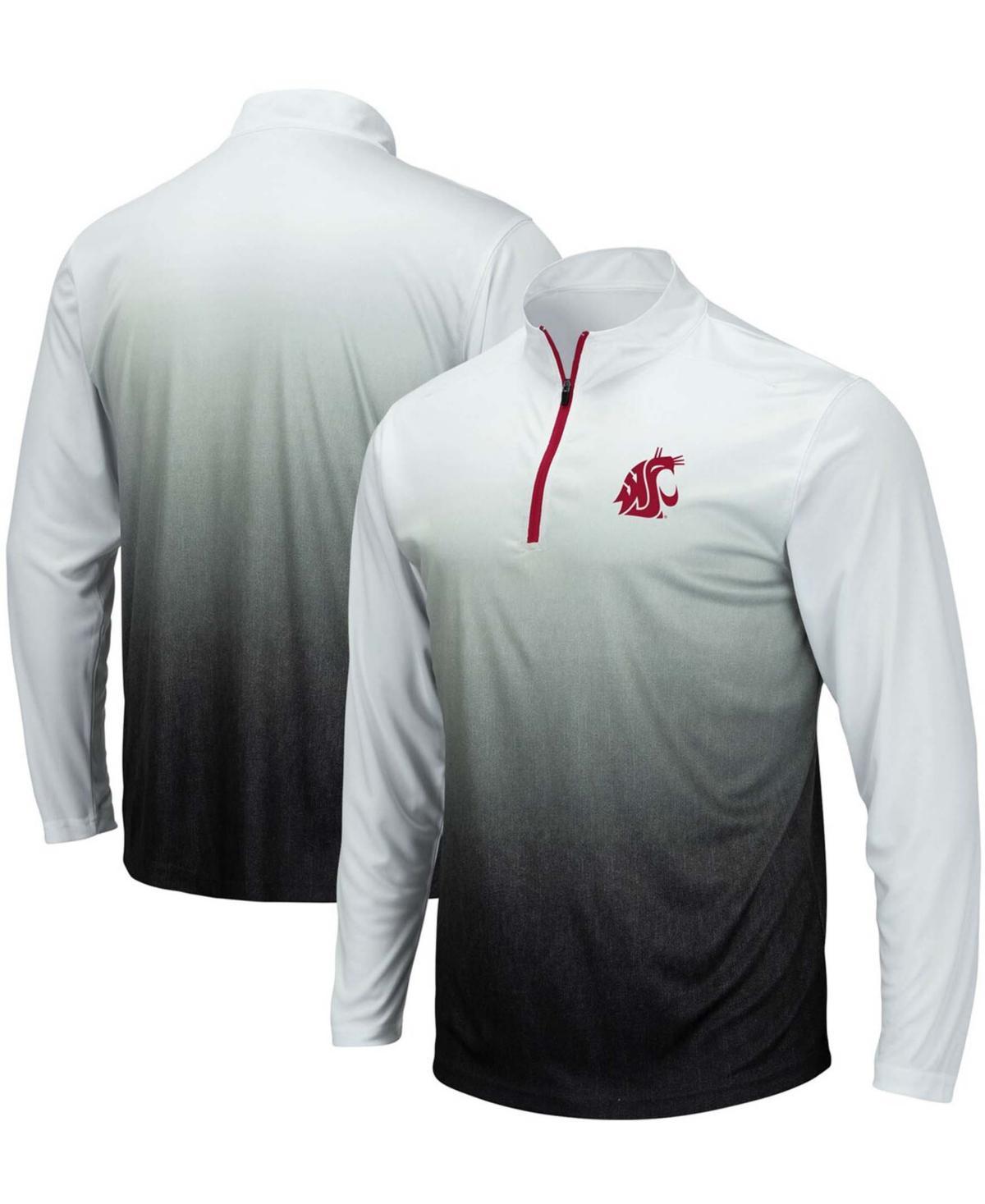 Men's Colosseum Gray Washington State Cougars Magic Team Logo Quarter-Zip Jacket, Size: 2XL, Wsc Grey Product Image