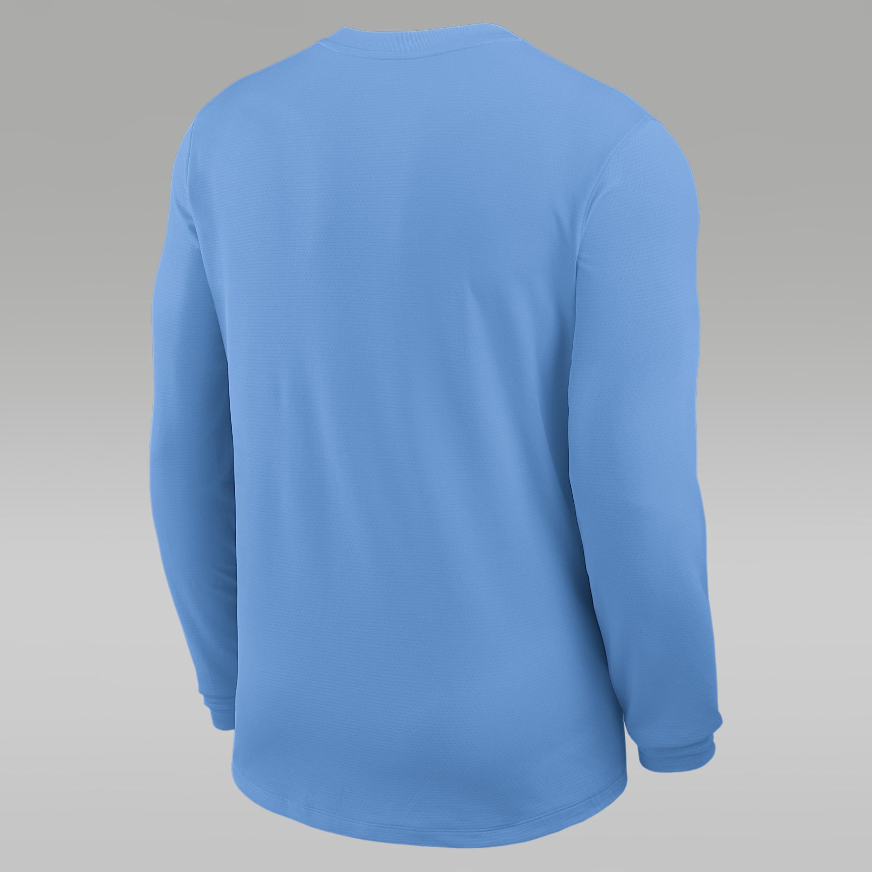 Mens North Carolina Sideline Coach Jordan Brand Dri-FIT College Long-Sleeve Top | 0JB10DWWNCN-2QD Product Image